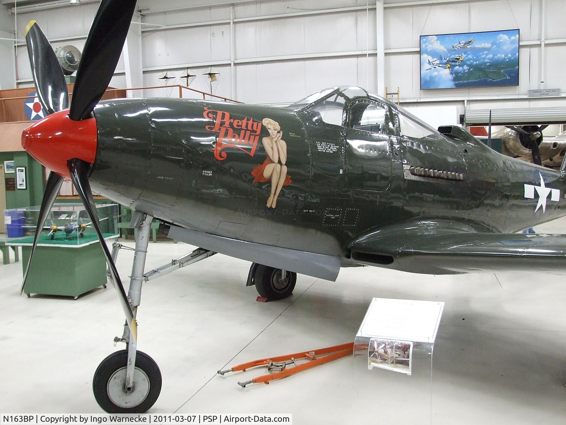 N163BP, 1945 Bell P-63C Kingcobra C/N 091263RP, Bell P-63C Kingcobra at the Palm Springs Air Museum, Palm Springs CA
