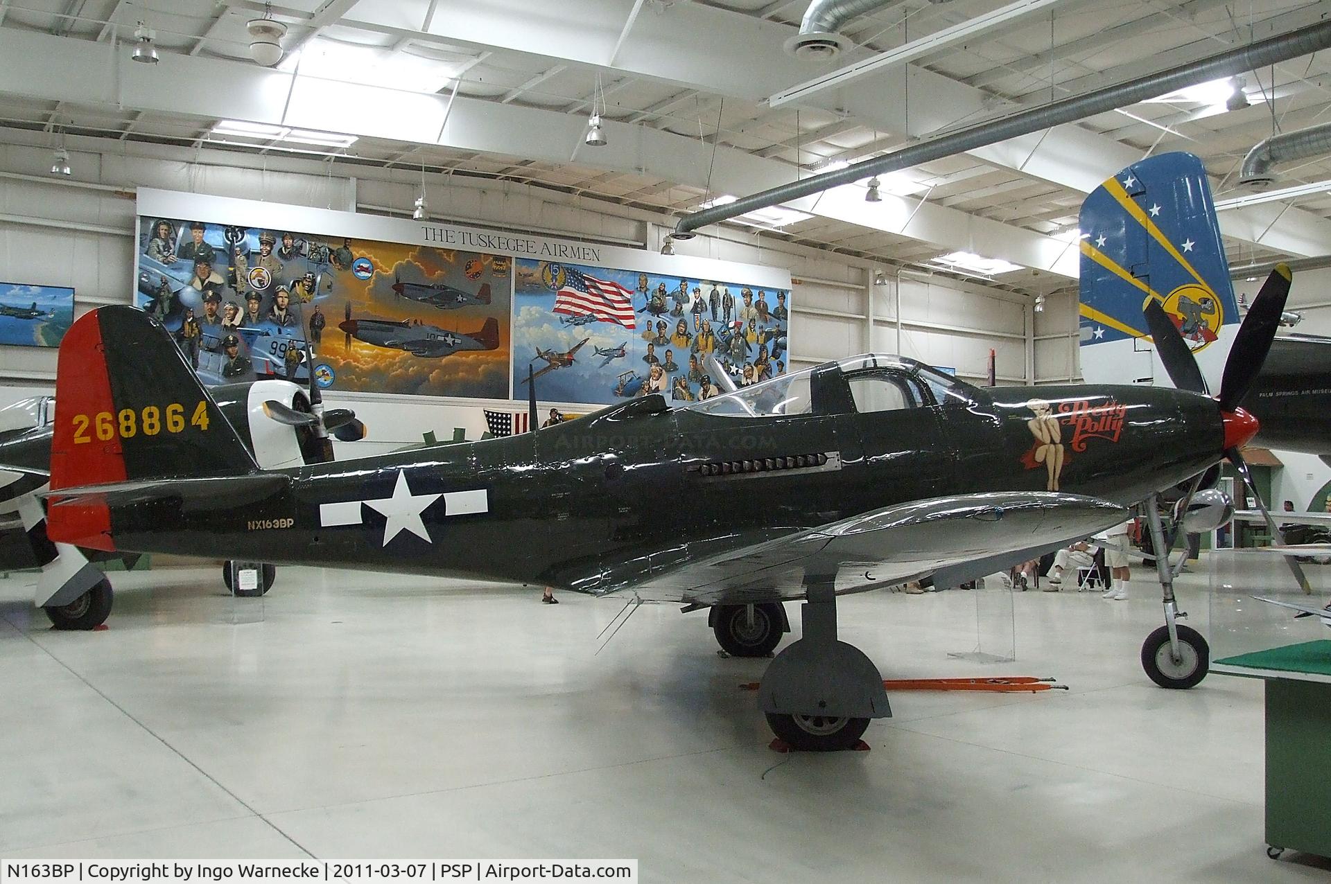 N163BP, 1945 Bell P-63C Kingcobra C/N 091263RP, Bell P-63C Kingcobra at the Palm Springs Air Museum, Palm Springs CA