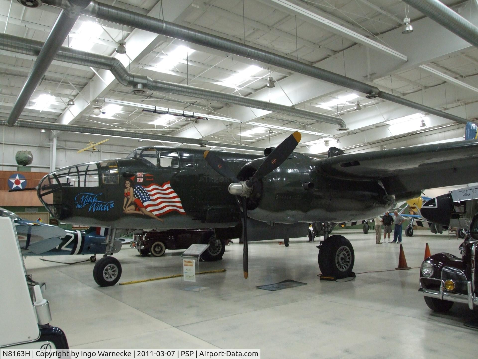 N8163H, 1944 North American B-25N Mitchell C/N 108-47501, North American B-25N Mitchell at the Palm Springs Air Museum, Palm Springs CA