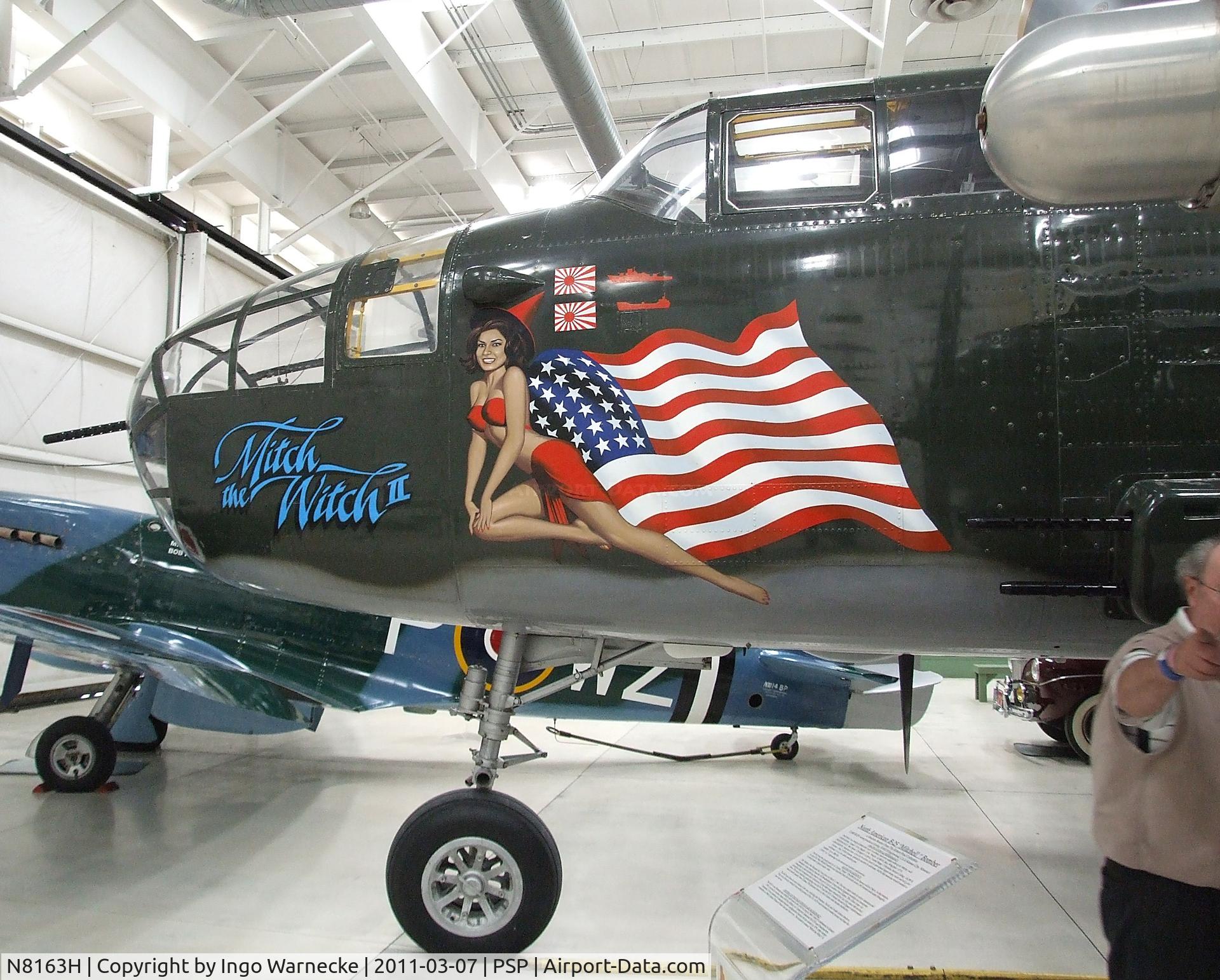 N8163H, 1944 North American B-25N Mitchell C/N 108-47501, North American B-25N Mitchell at the Palm Springs Air Museum, Palm Springs CA