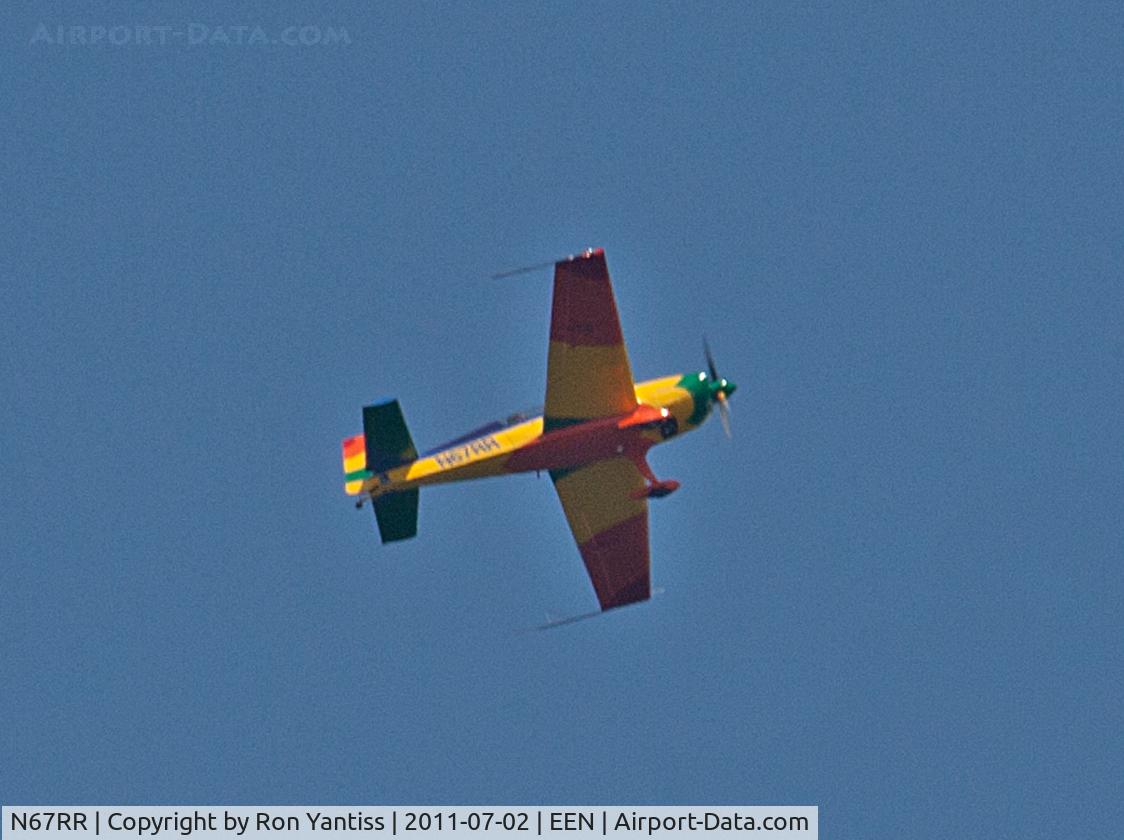 N67RR, 2000 Extra EA-300/L C/N 114, Climbing and heading SE from Keene, NH