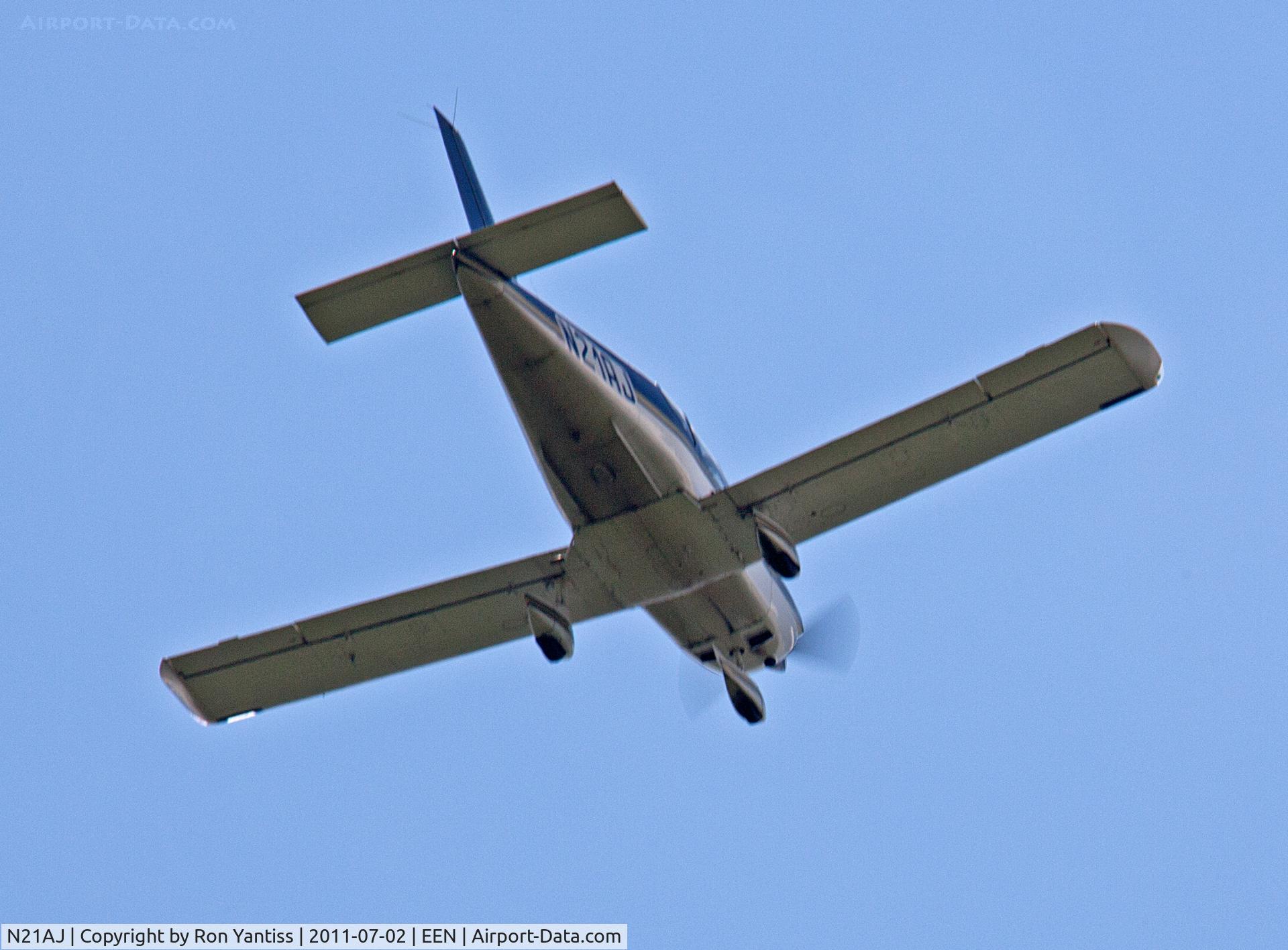 N21AJ, Socata TB-10 Tobago C/N 754, Leaving Keene, NH and heading South