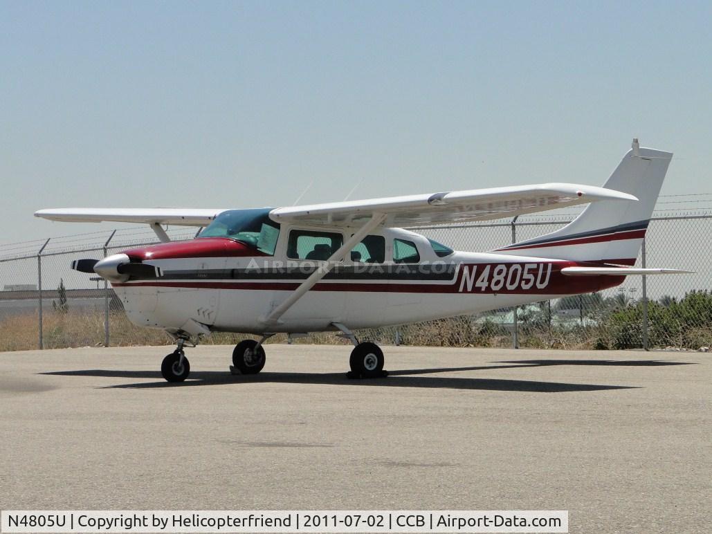 N4805U, 1963 Cessna 210-5(205) C/N 205-0505, Parked on the hill on the southside