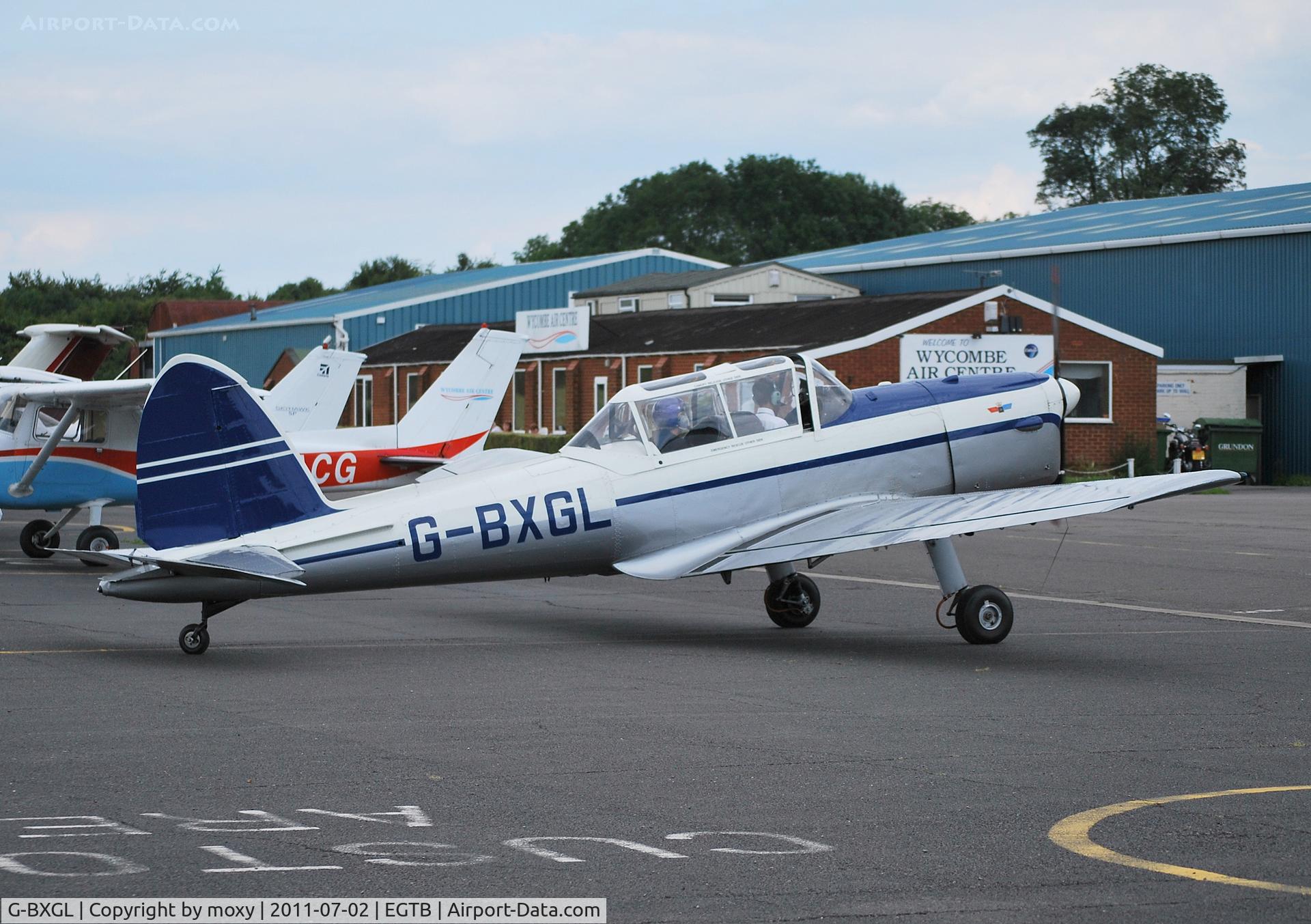 G-BXGL, 1953 De Havilland DHC-1 Chipmunk T.10 C/N C1/0924, Chipmunk Ex RAF Serial WZ884 at Wycombe Air Park.