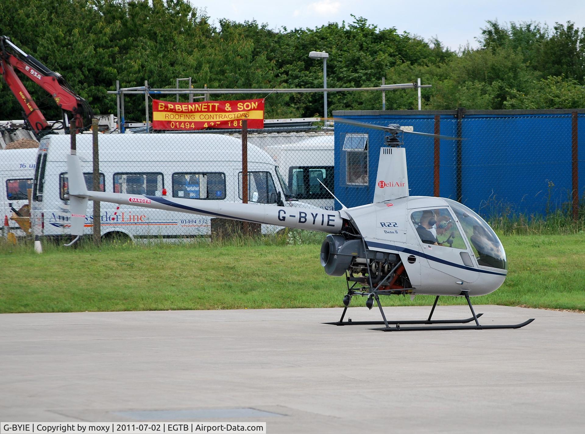 G-BYIE, 1999 Robinson R22 Beta C/N 2933, Robinson R22 Beta at Wycombe Air Park