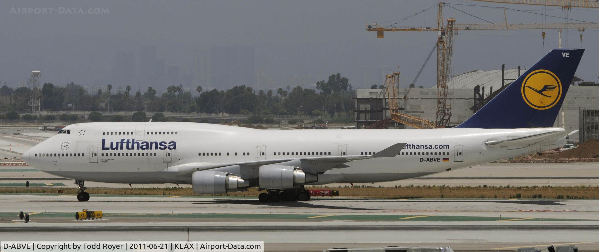 D-ABVE, 1990 Boeing 747-430 C/N 24741, Arriving at LAX