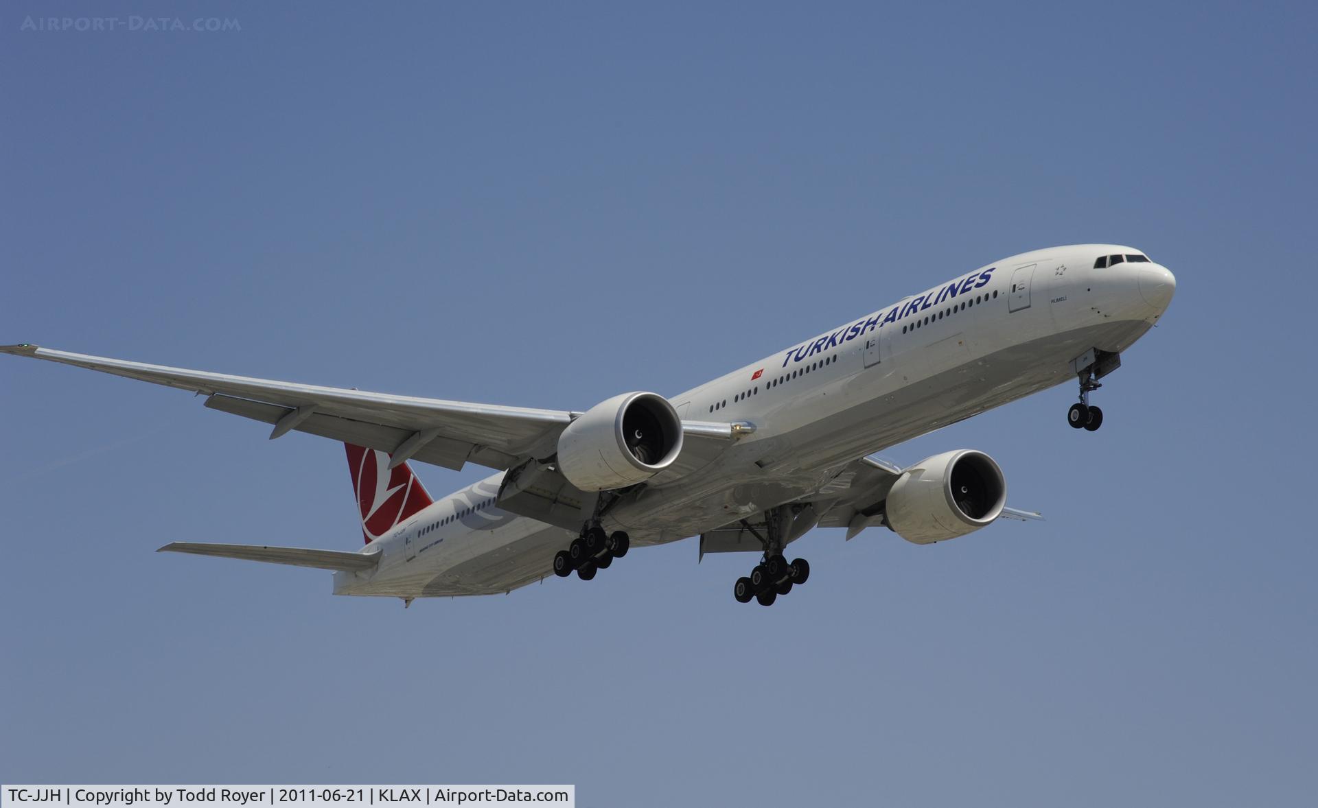 TC-JJH, 2010 Boeing 777-3F2/ER C/N 40792, Landing at LAX