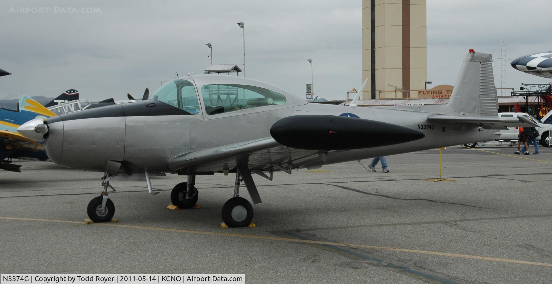 N3374G, 1948 Ryan Navion C/N NAV-4-1280, On display at Chino