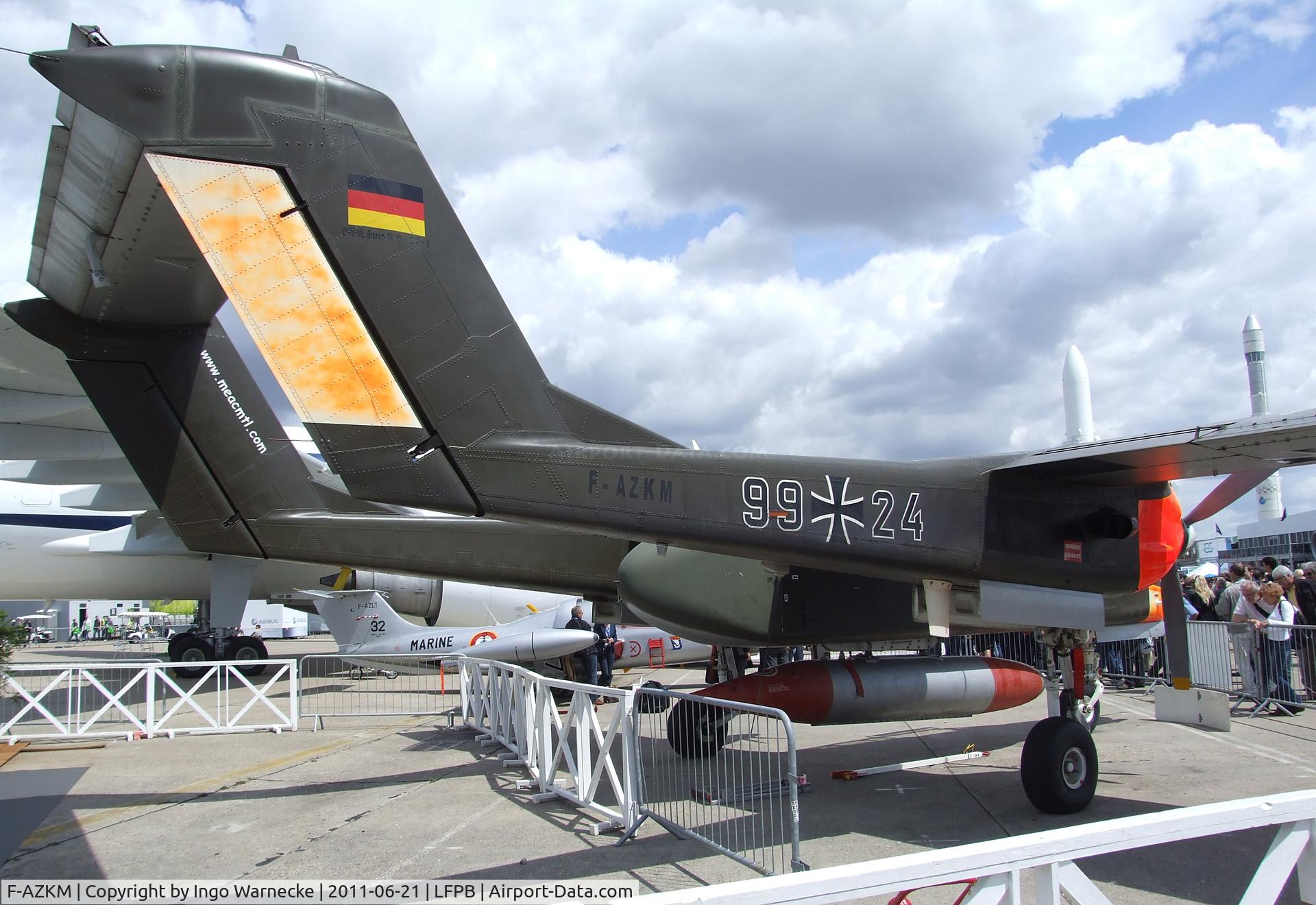 F-AZKM, 1971 North American OV-10B Bronco C/N 338-9 (305-65), North American OV-10B Bronco at the Aerosalon 2011, Paris