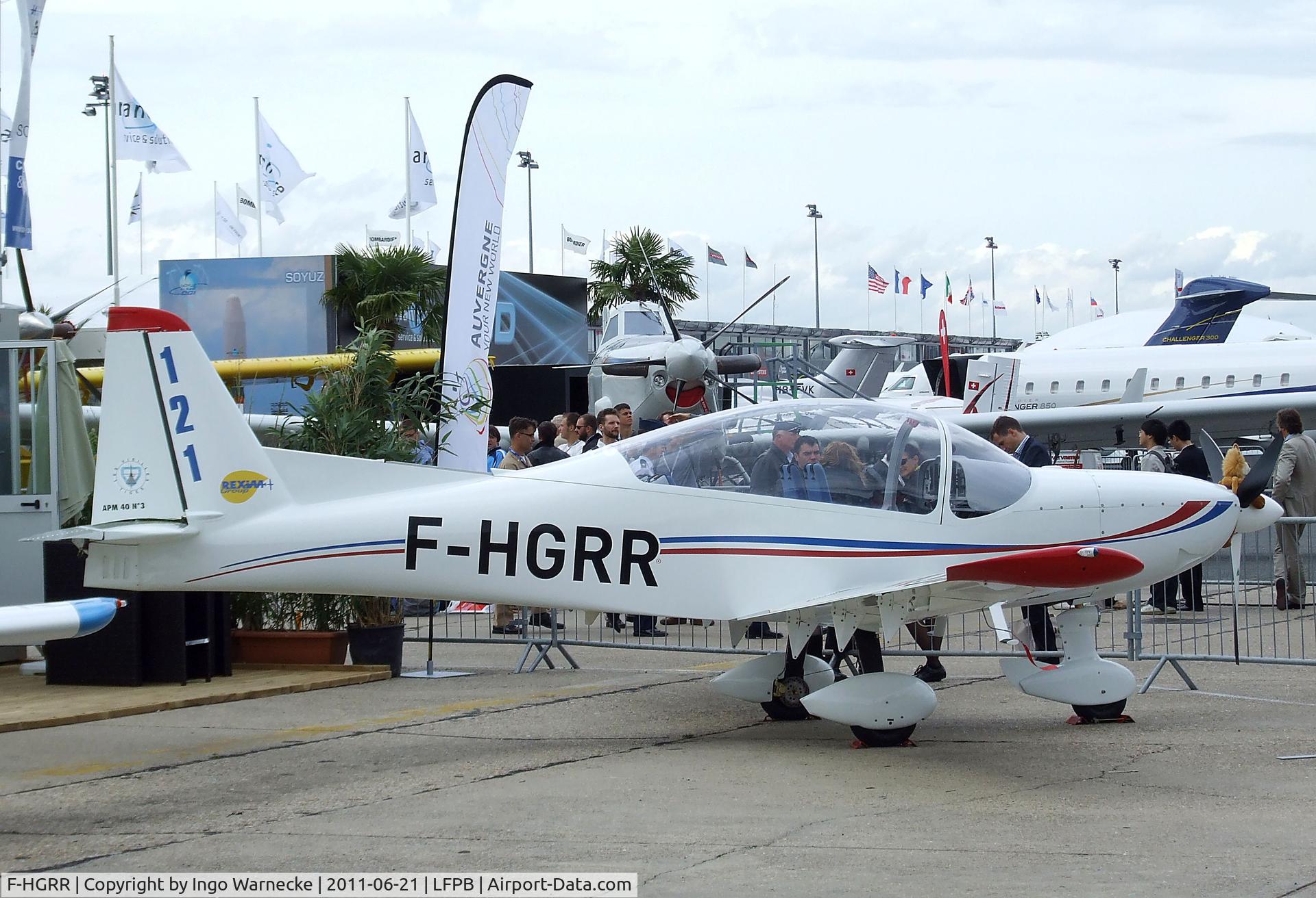 F-HGRR, Issoire APM 40 Simba C/N 03, Issoire Aviation APM-40 Simba at the Aerosalon 2011, Paris