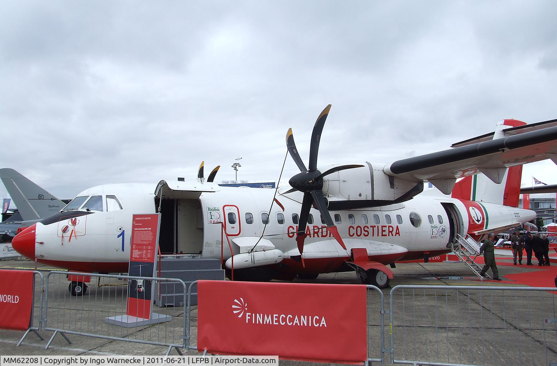 MM62208, 2001 ATR 42-500 C/N 615, ATR 42-500 MP of the Guardia Costiera Italiana at the Aerosalon 2011, Paris