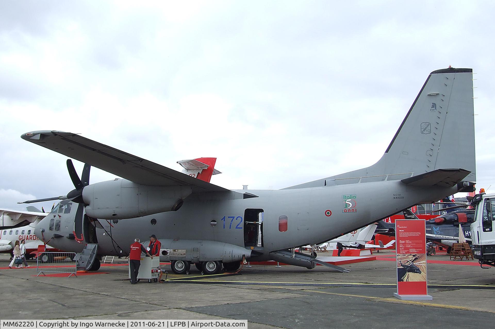 MM62220, Alenia MC-27J Praetorian C/N 131, Alenia C-27J Spartan of the Aeronautica Militare Italiana at the Aerosalon 2011, Paris