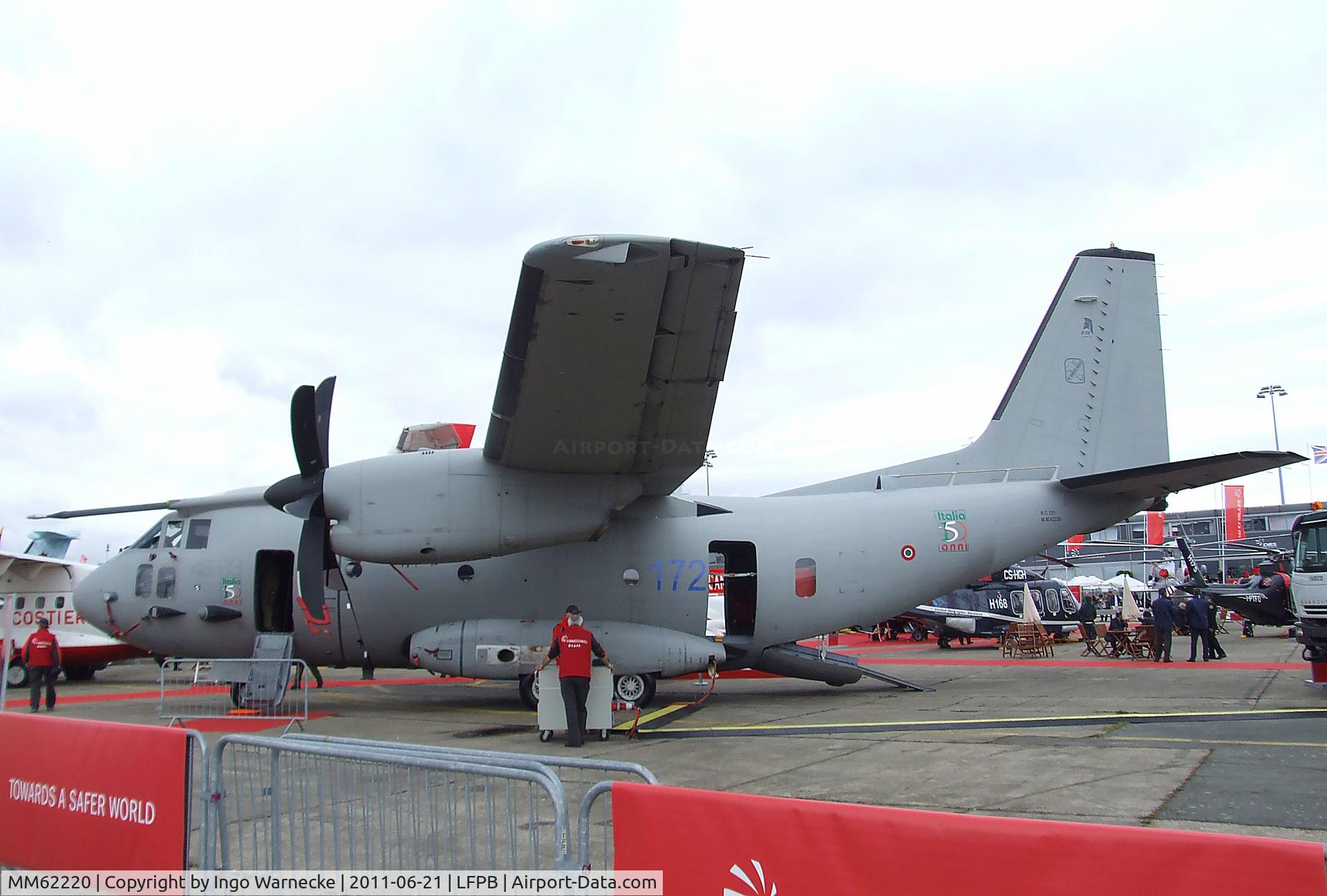 MM62220, Alenia MC-27J Praetorian C/N 131, Alenia C-27J Spartan of the Aeronautica Militare Italiana at the Aerosalon 2011, Paris