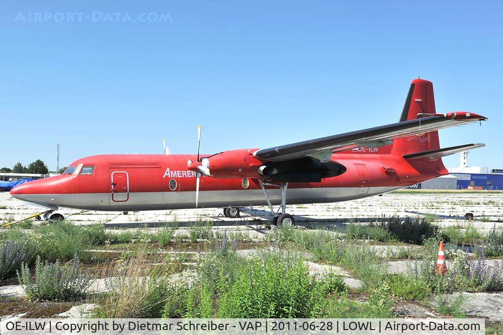 OE-ILW, 1985 Fokker F-27-500 Friendship C/N 10681, Amerer Air Fokker 27