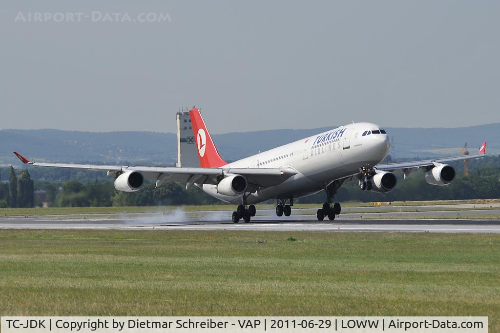 TC-JDK, 1993 Airbus A340-311 C/N 025, Turkish Airlines Airbus A340-300