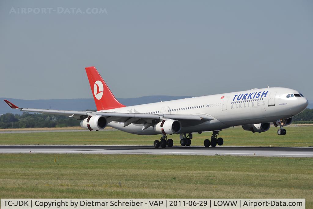 TC-JDK, 1993 Airbus A340-311 C/N 025, Turkish Airlines Airbus A340-300