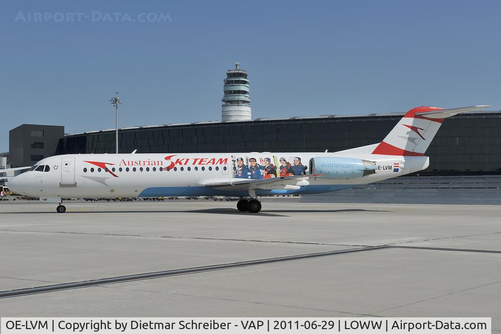 OE-LVM, 1991 Fokker F100 (F-28-0100) C/N 11361, Austrian Arrows Fokker 100