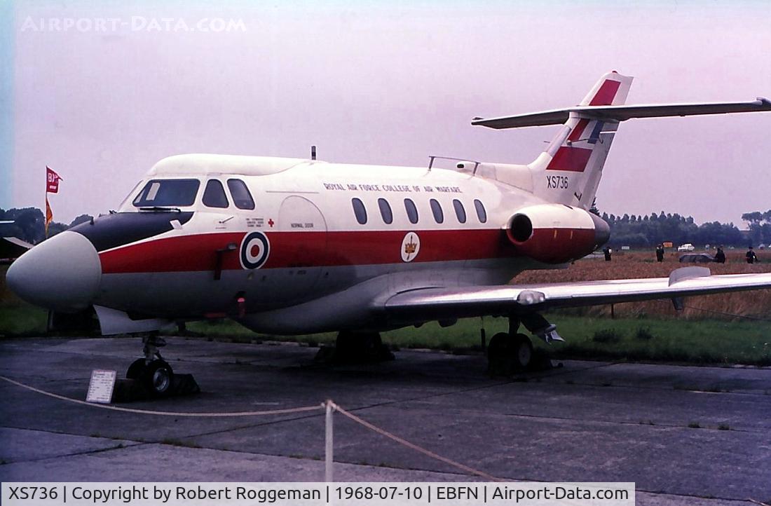 XS736, 1966 Hawker Siddeley HS.125 Dominie T.1 C/N 25072, ROYAL AIR FORCE COLLEGE OF AIR WARFARE.1968.