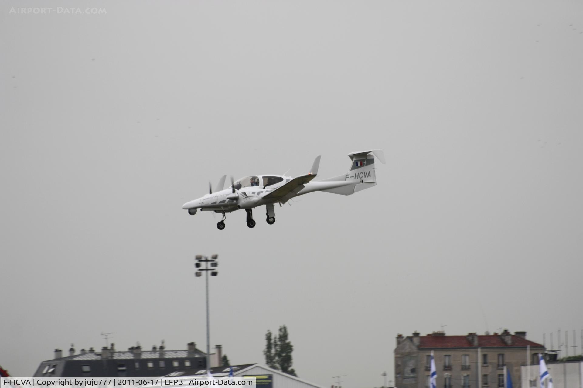 F-HCVA, Diamond DA-42MPP Twin Star C/N 42.007, on training for SIAE 2011