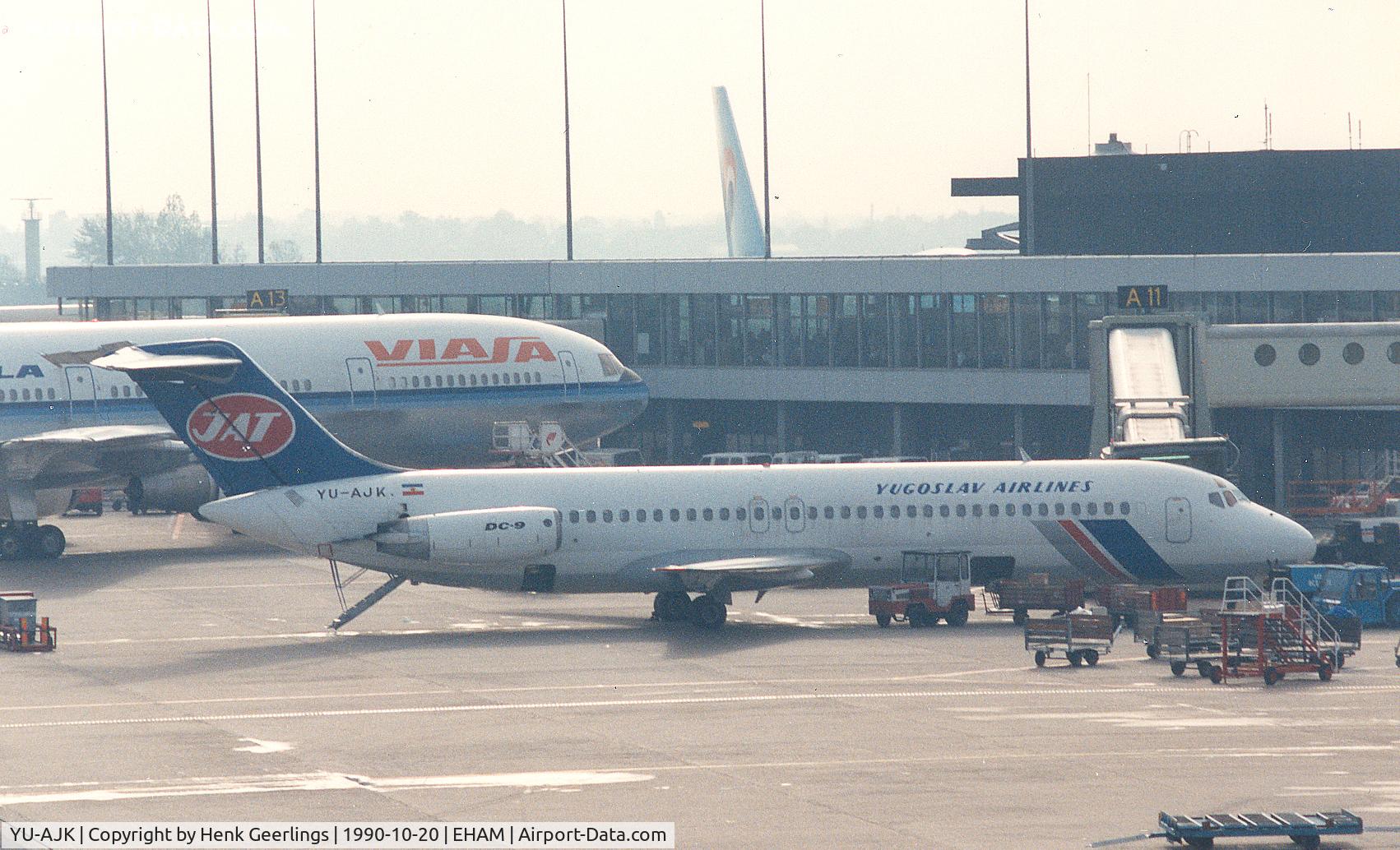 YU-AJK, 1973 Douglas DC-9-32 C/N 47568, JAT - Yugoslav Airlines
