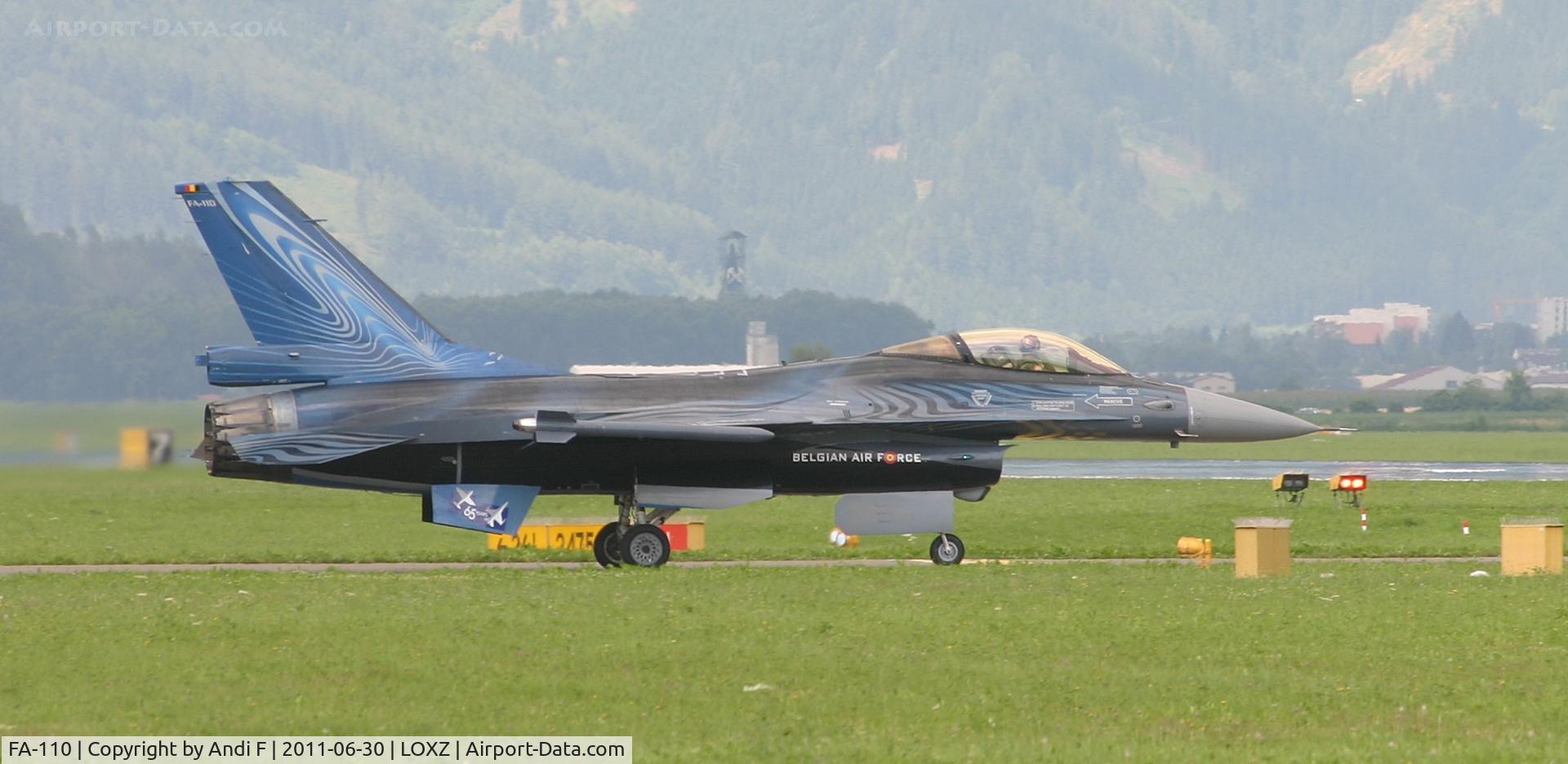 FA-110, SABCA F-16AM Fighting Falcon C/N 6H-110, Belgian Solo F-16 at Airpower11