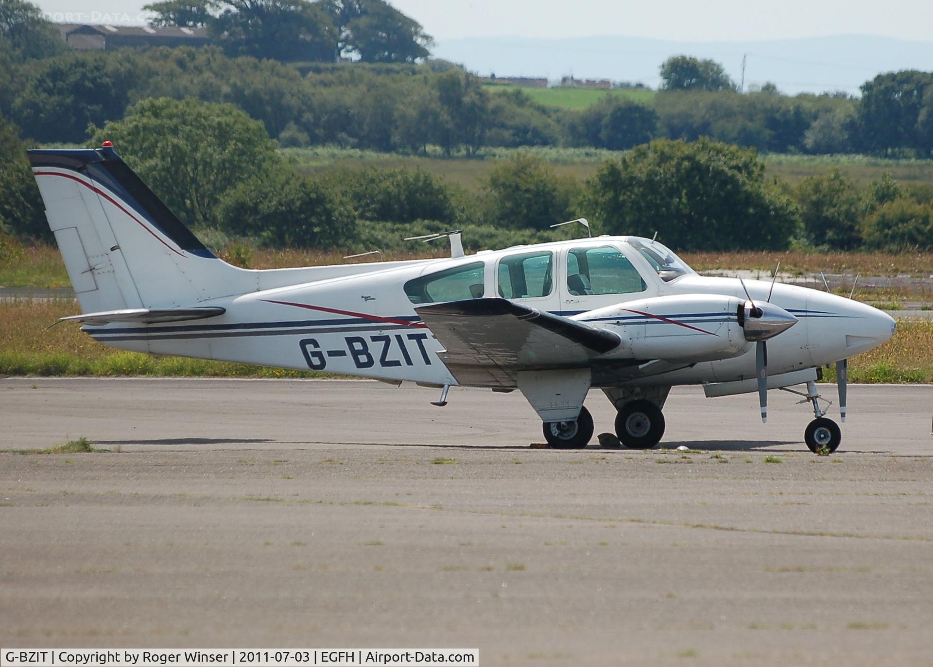 G-BZIT, 1964 Beech 95-B55 Baron Baron C/N TC-564, Visiting Beech Baron operated by Propellerhead Aviation. Previously registered HB-GBS. 