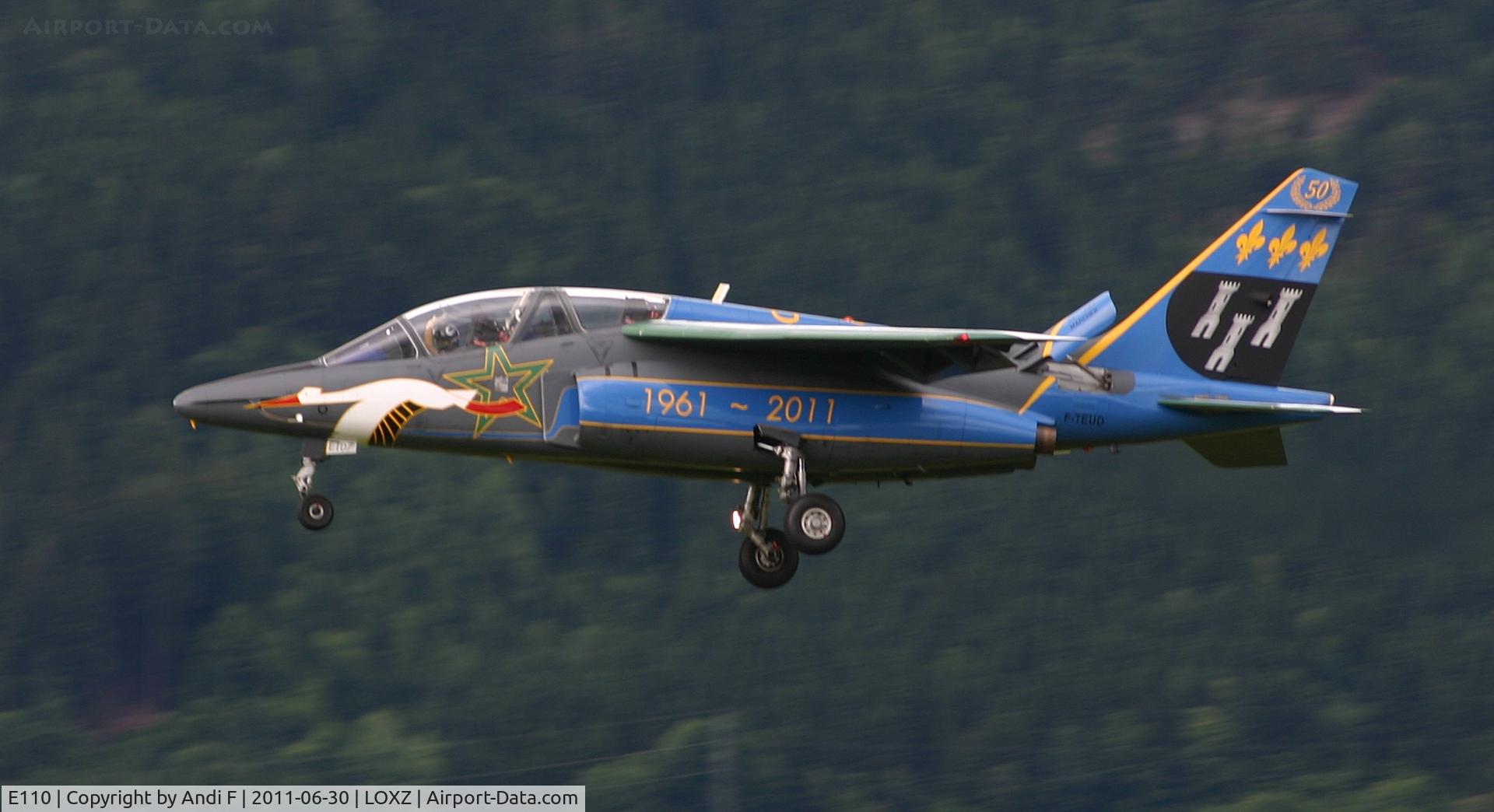 E110, Dassault-Dornier Alpha Jet E C/N E110, France Solo Alpha Jet at Airpower11
