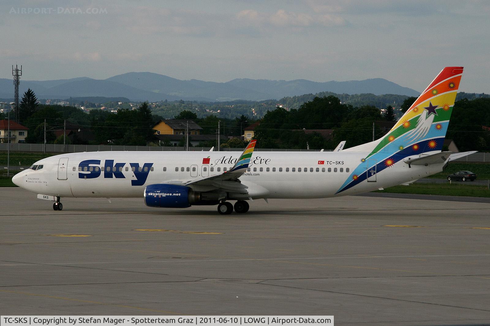 TC-SKS, 2001 Boeing 737-83N C/N 32348, B. 737-800W Sky Airlines