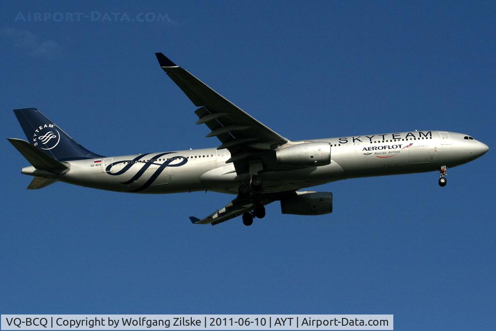 VQ-BCQ, 2009 Airbus A330-343E C/N 1058, visitor