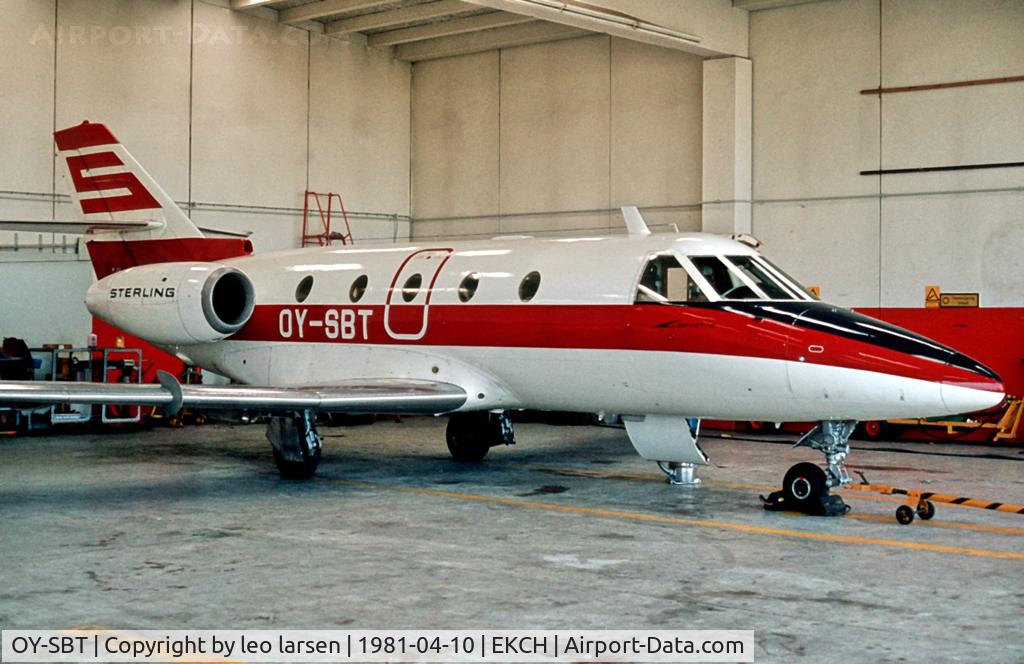 OY-SBT, 1976 Aerospatiale SN-601 Corvette C/N 33, Copenhagen Kastrup 10.4.81