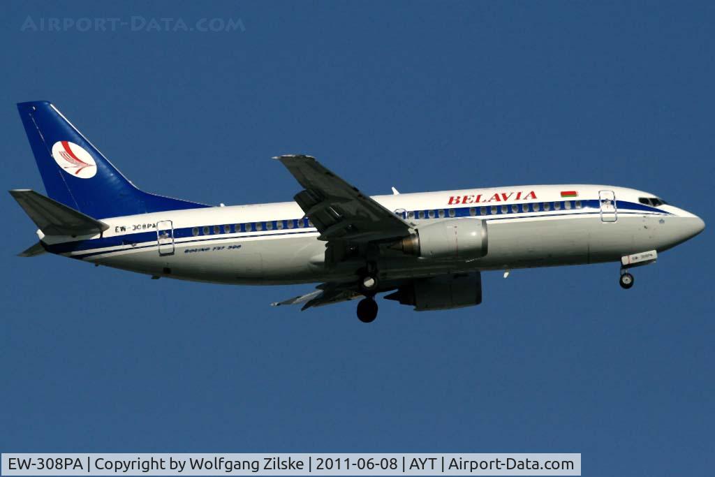 EW-308PA, 1990 Boeing 737-3K2 C/N 24328, visitor