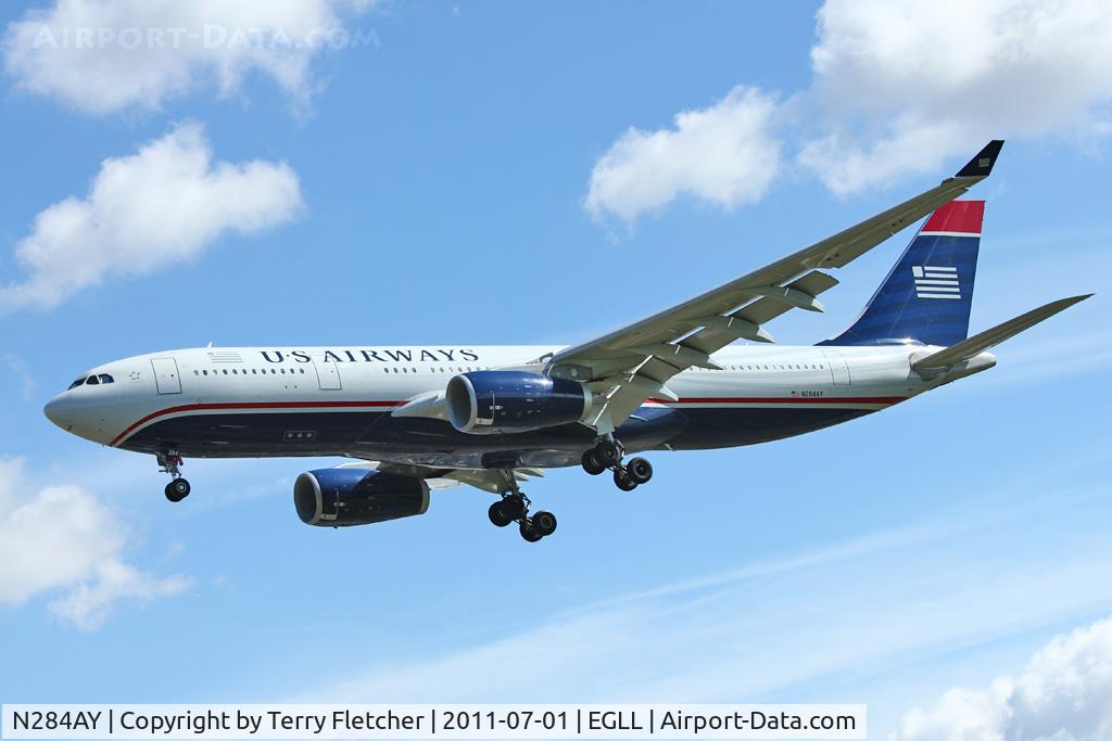 N284AY, 2010 Airbus A330-243 C/N 1095, US Air 2010 Airbus A330-243, c/n: 1095 at LHR
