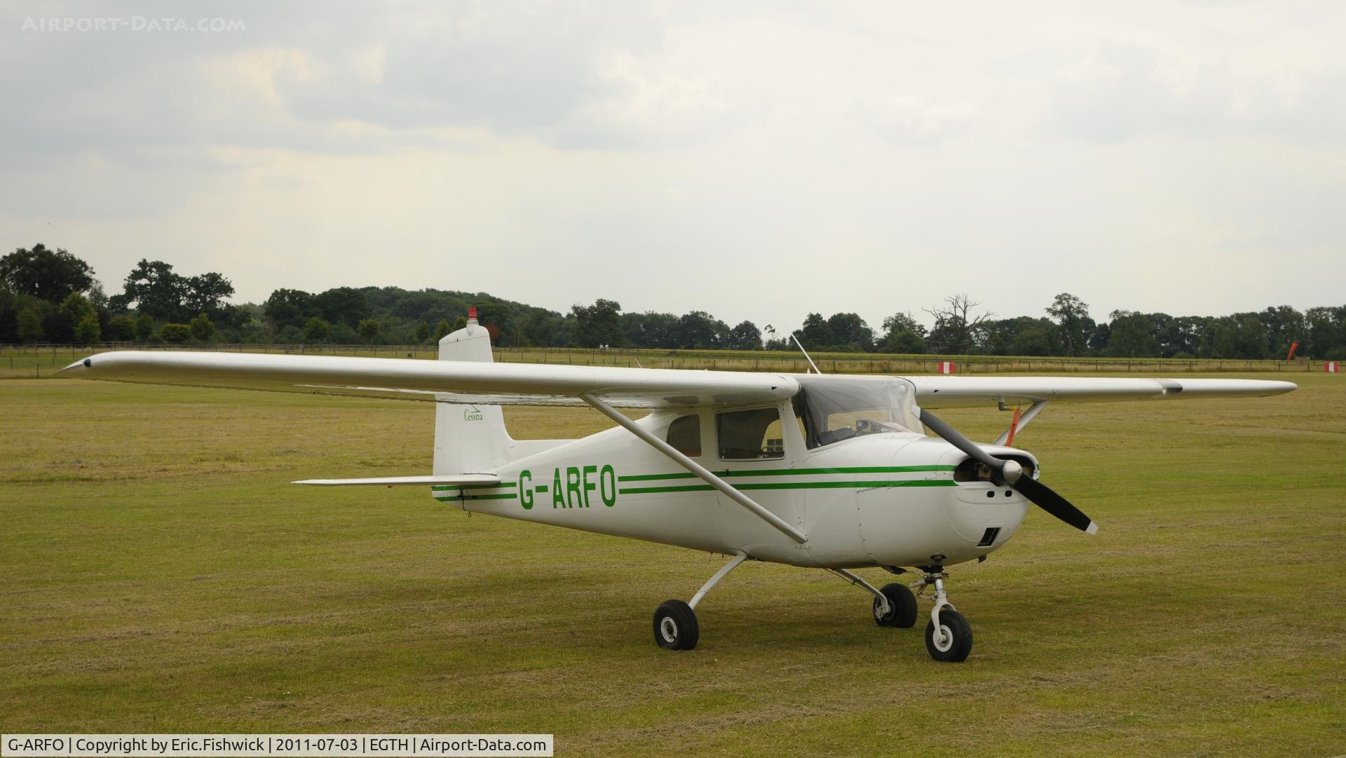 G-ARFO, 1961 Cessna 150A C/N 15059174, G-ARFO at Shuttleworth Military Pagent Air Display, July 2011