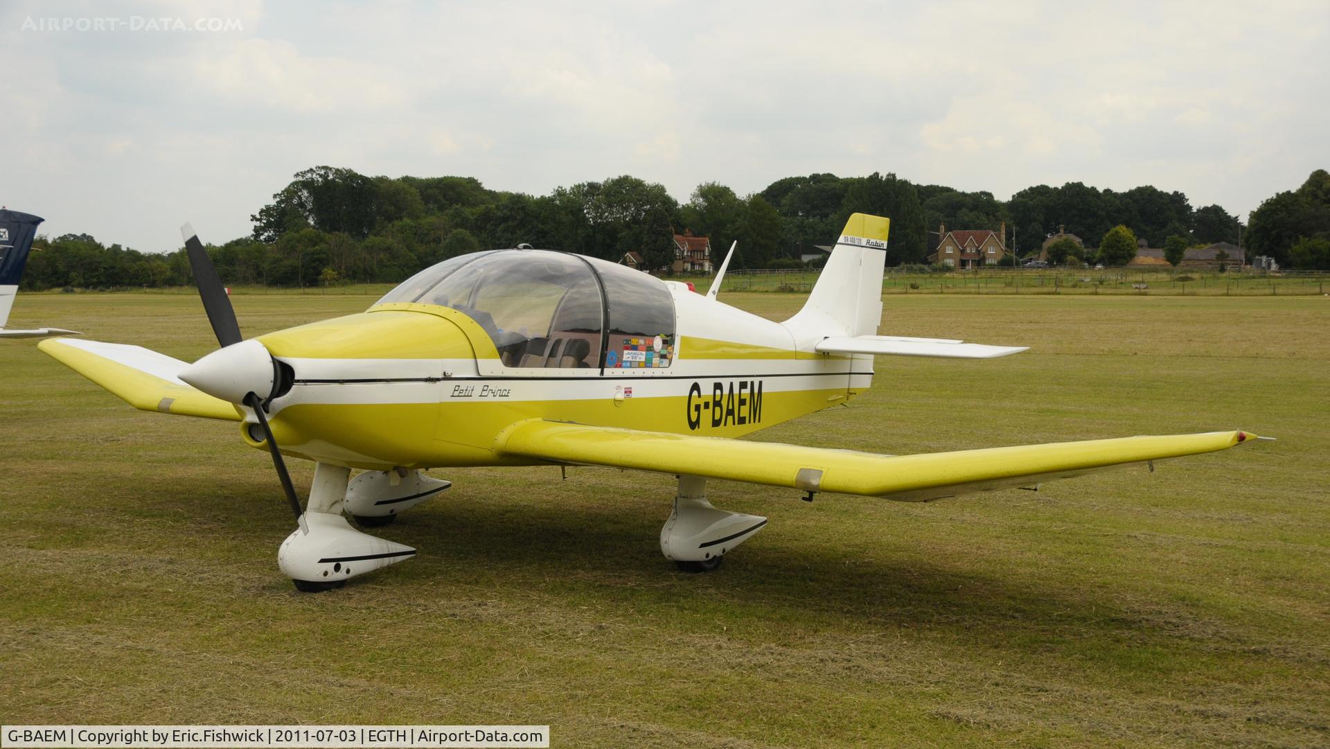 G-BAEM, 1972 Robin DR-400-120 Petit Prince C/N 728, G-BAEM at Shuttleworth Military Pagent Air Display, July 2011