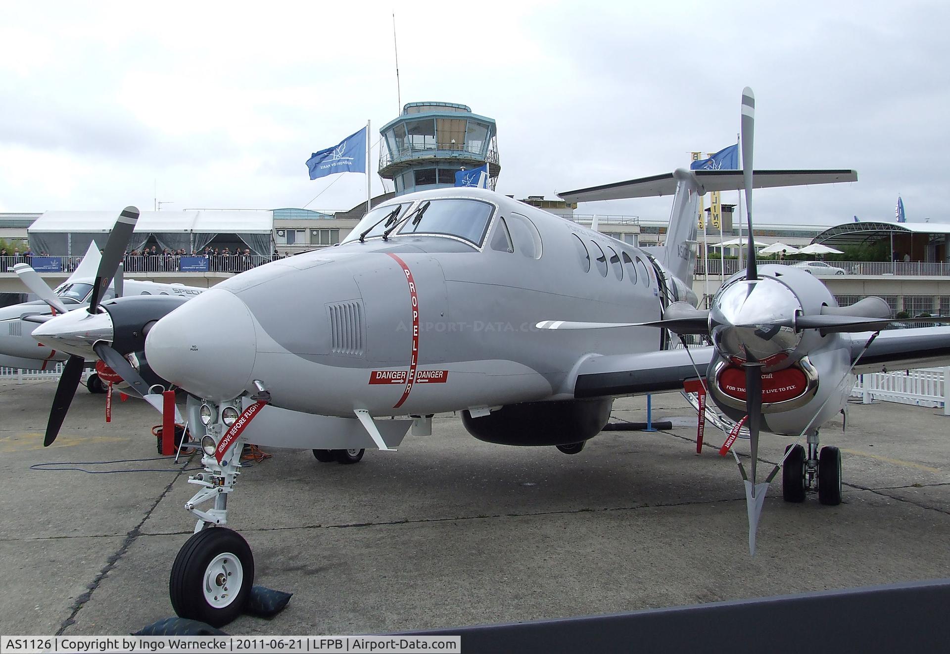 AS1126, 2010 Hawker Beechcraft B200 King Air C/N BB-2016, Hawker Beechcraft B200 King Air of the Armed Forces of Malta at the Aerosalon 2011, Paris