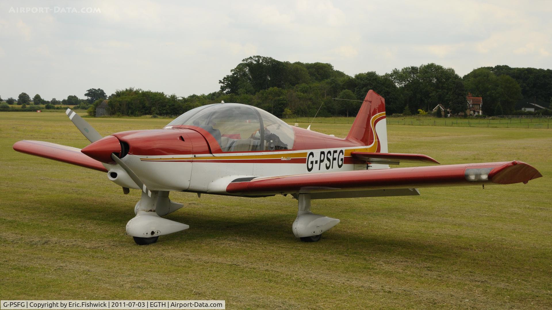 G-PSFG, 1999 Robin R-2160i Alpha Sport Alpha Sport C/N 337, G-PSFG at Shuttleworth Military Pagent Air Display, July 2011