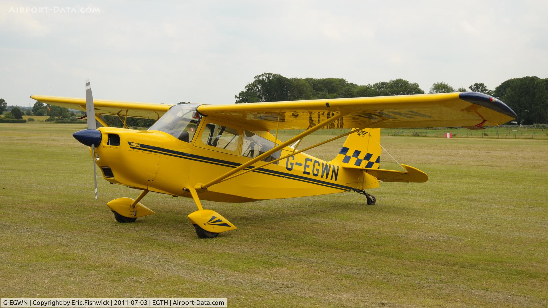 G-EGWN, 2007 Champion 7ECA Aurora Citabria C/N 1399-2007, G-EGWN at Shuttleworth Military Pagent Air Display, July 2011