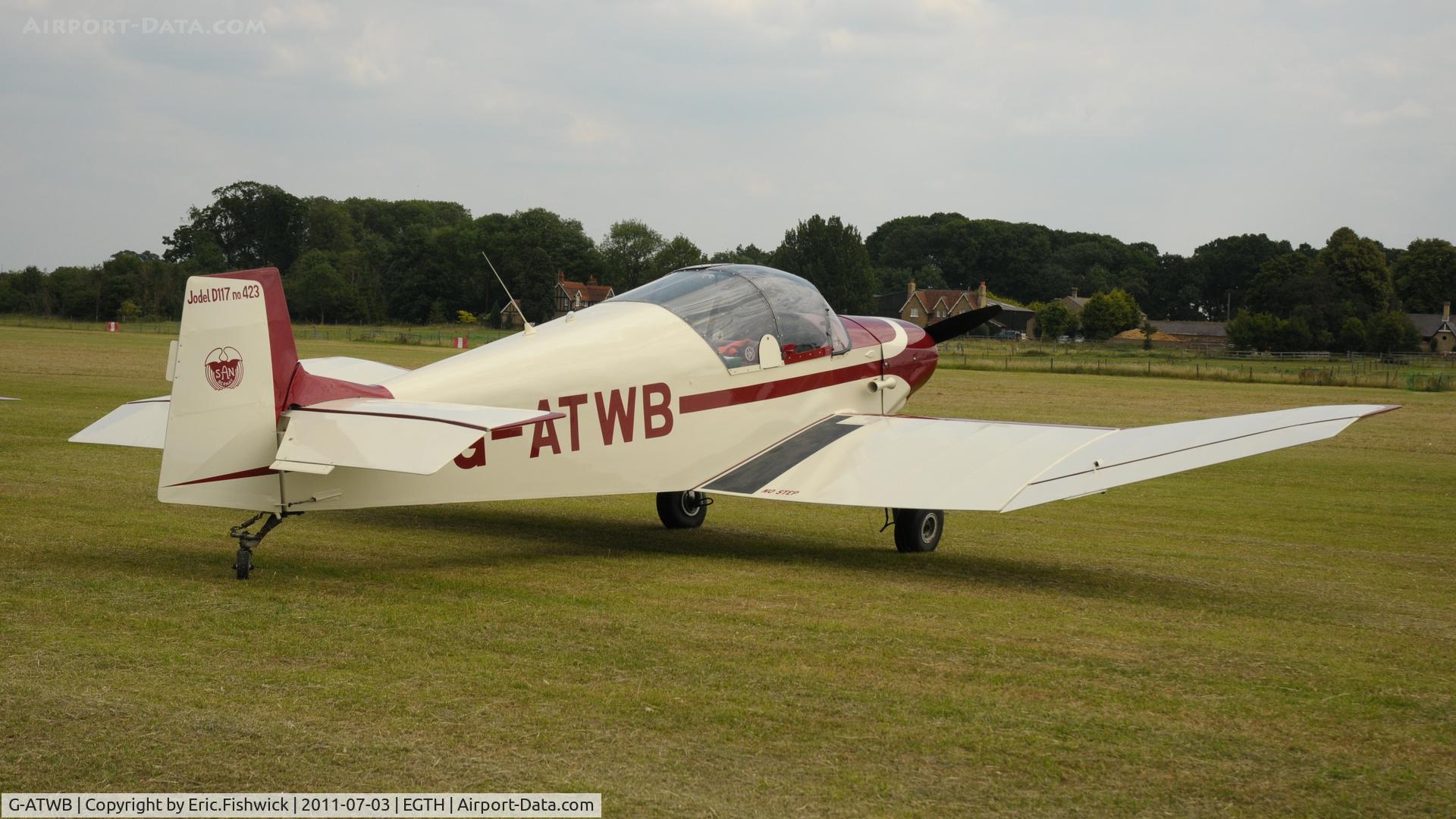 G-ATWB, 1956 SAN Jodel D-117 C/N 423, 2. G-ATWB at Shuttleworth Military Pagent Air Display, July 2011