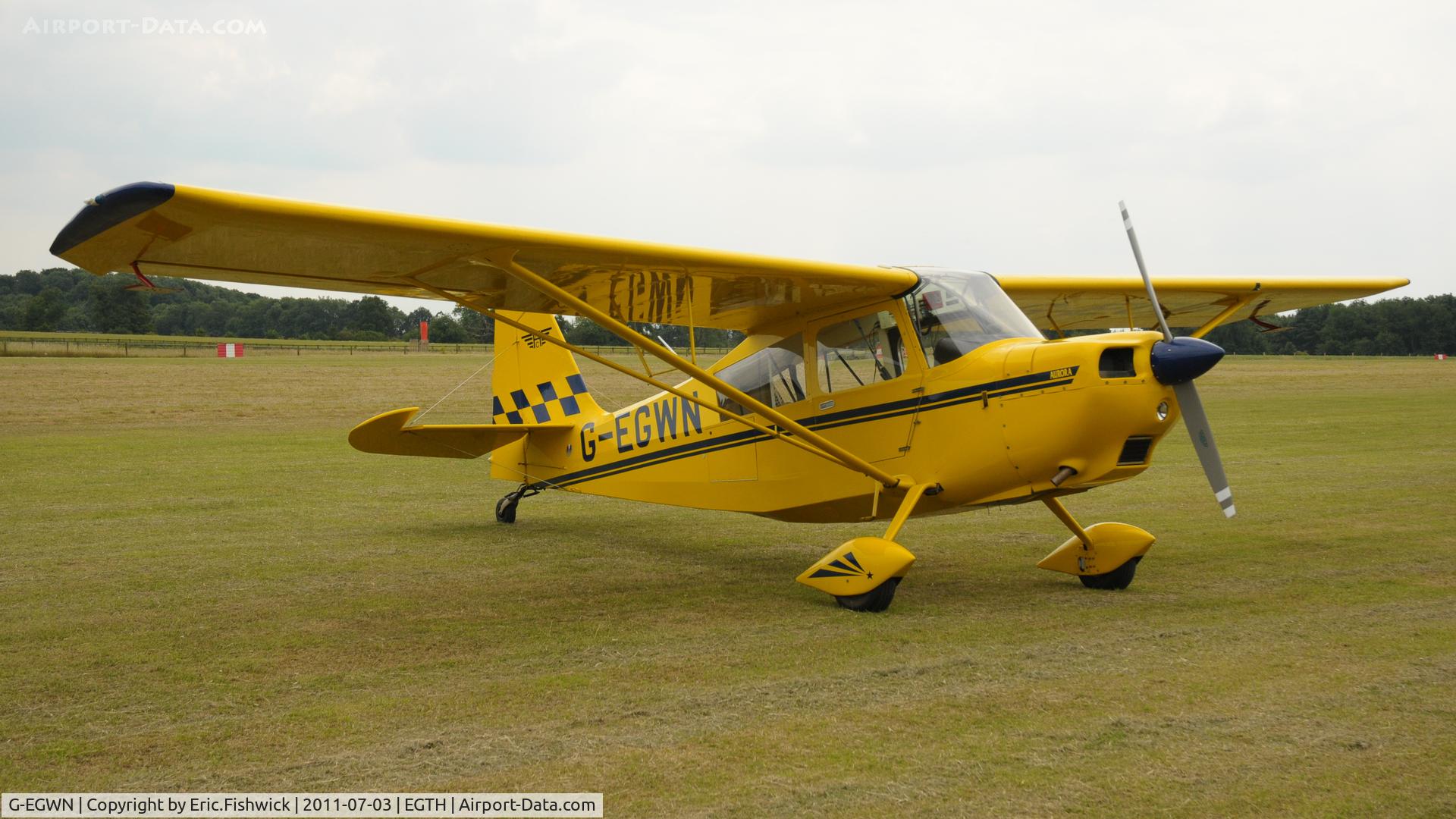 G-EGWN, 2007 Champion 7ECA Aurora Citabria C/N 1399-2007, G-EGWN at Shuttleworth Military Pagent Air Display, July 2011