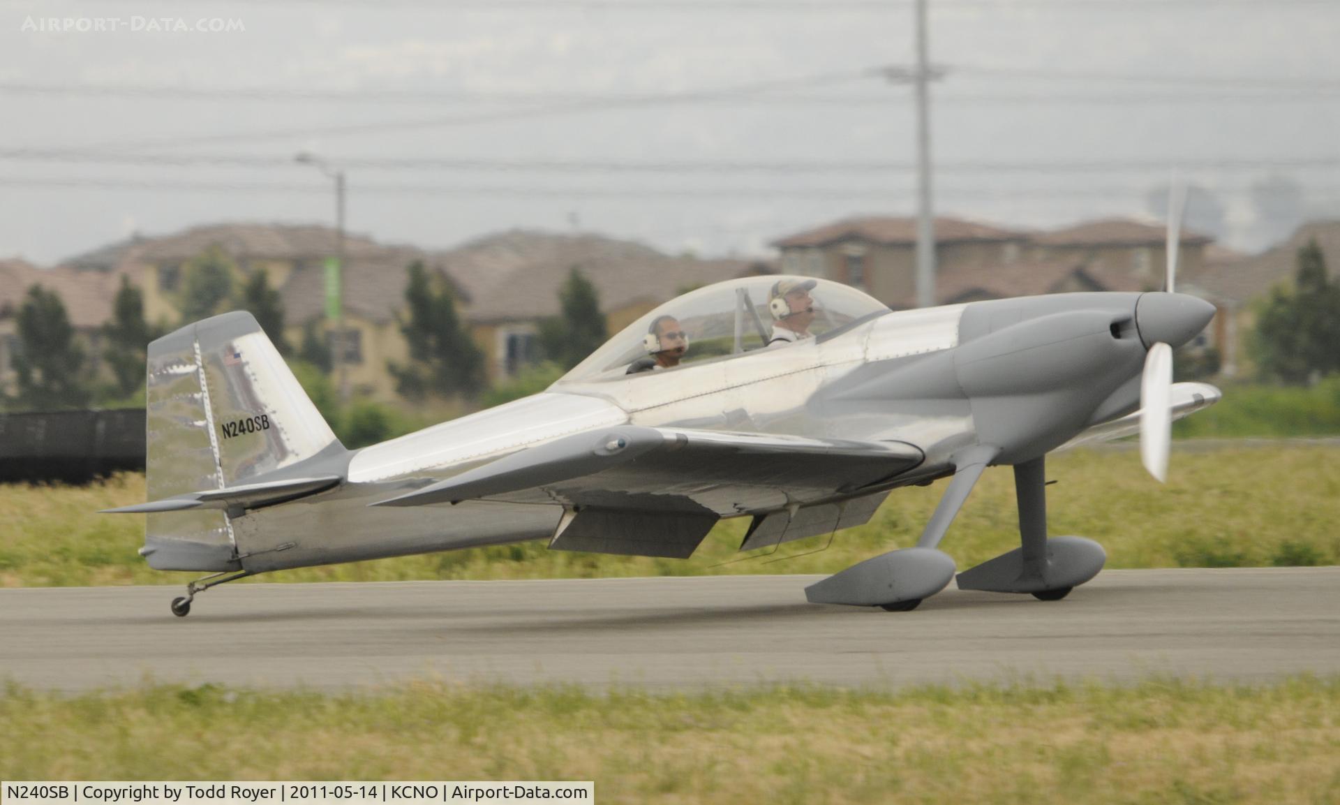 N240SB, 2000 Vans RV-4 C/N 01, Landing at Chino