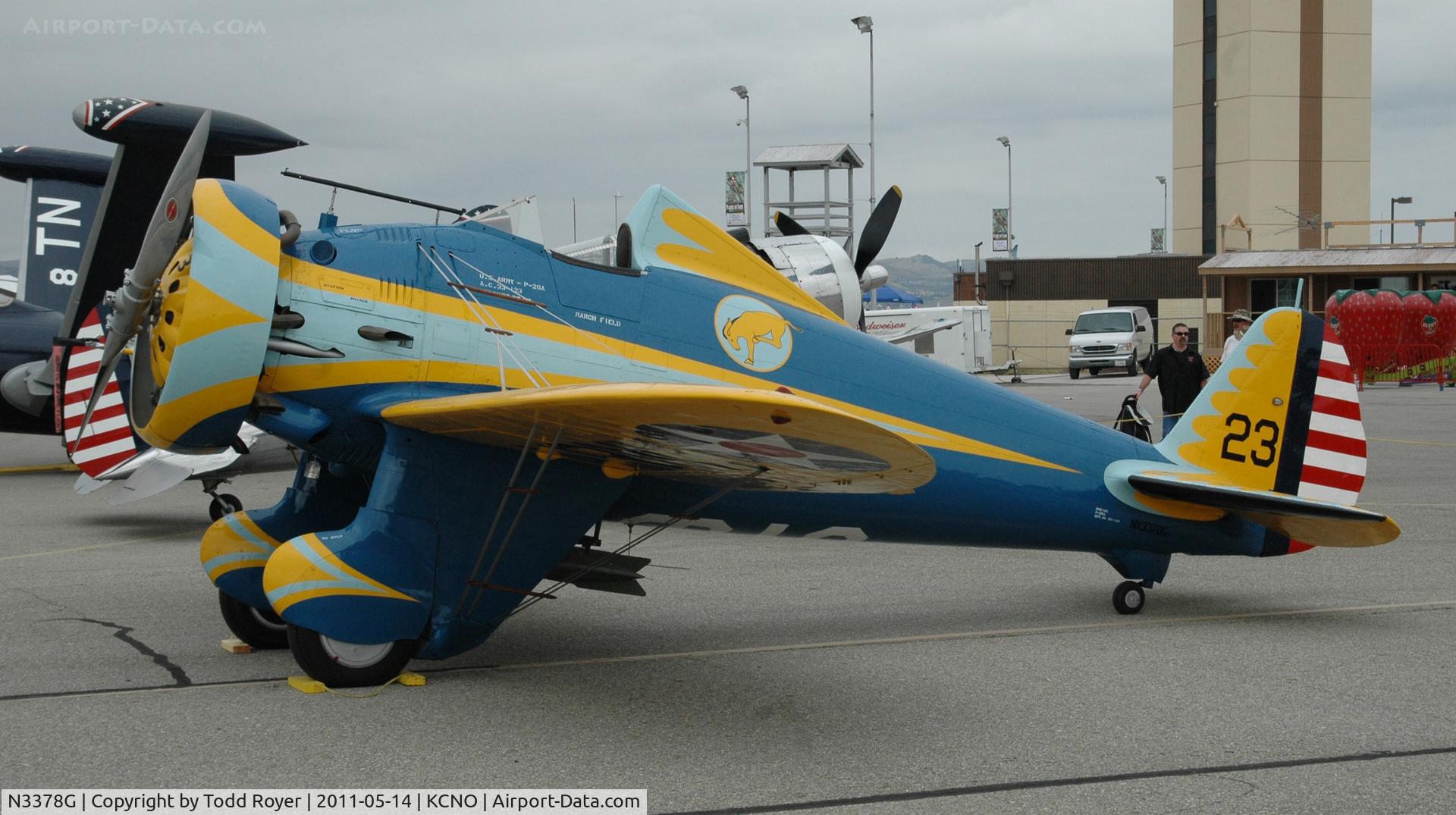 N3378G, 1933 Boeing P-26 Peashooter C/N 33123, Chino airshow 2011