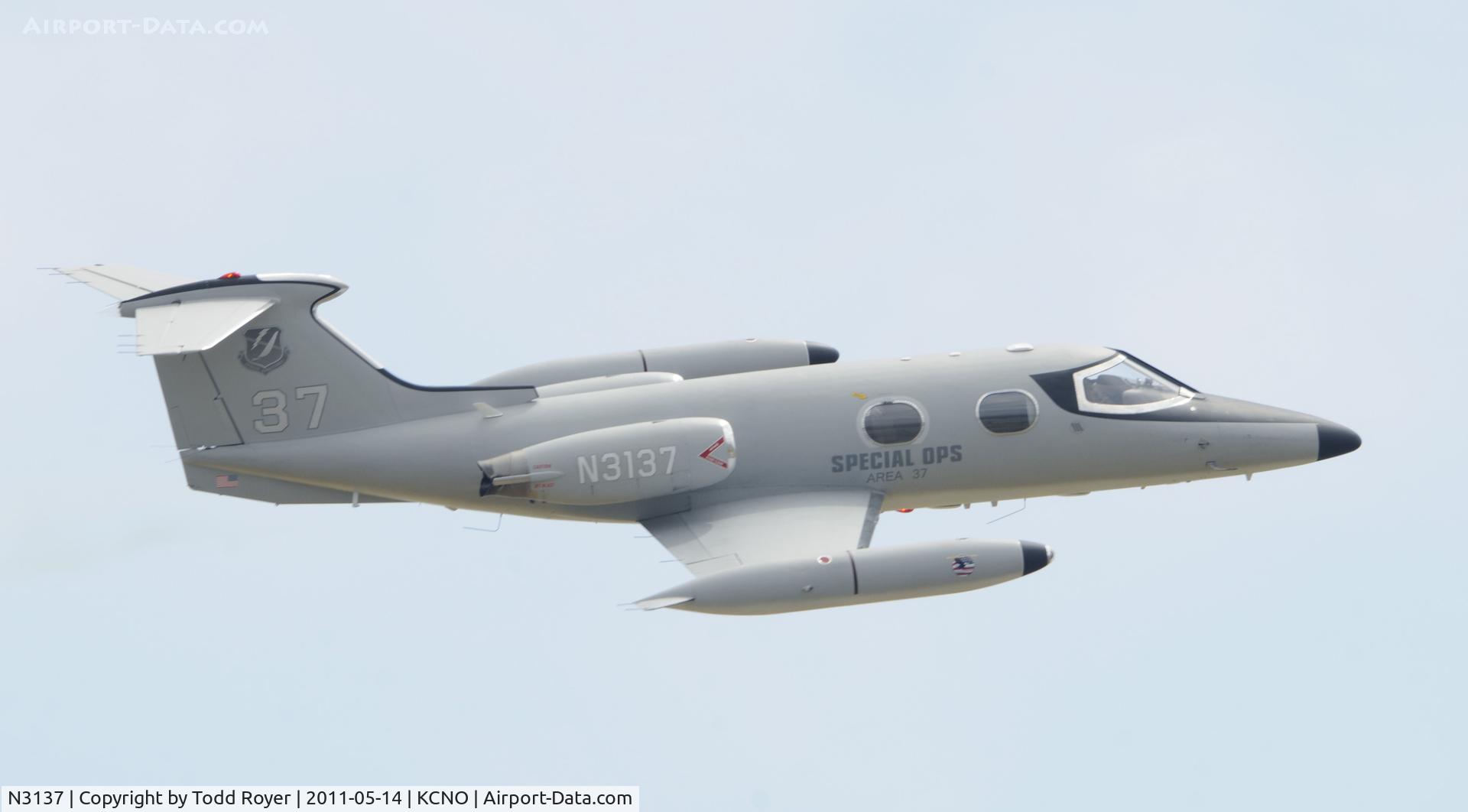 N3137, 1966 Learjet 24 C/N 123, Perfroming at Chino Airshow 2011