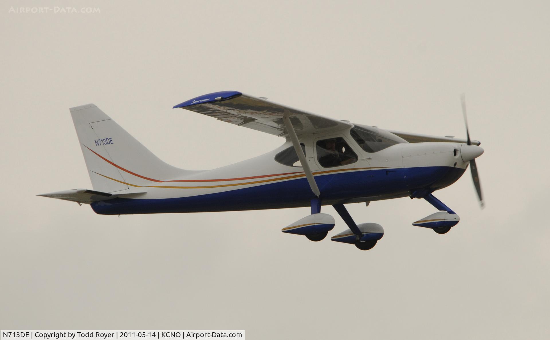 N713DE, 2006 Glasair GS-2 Sportsman C/N 7130, Departing Chino