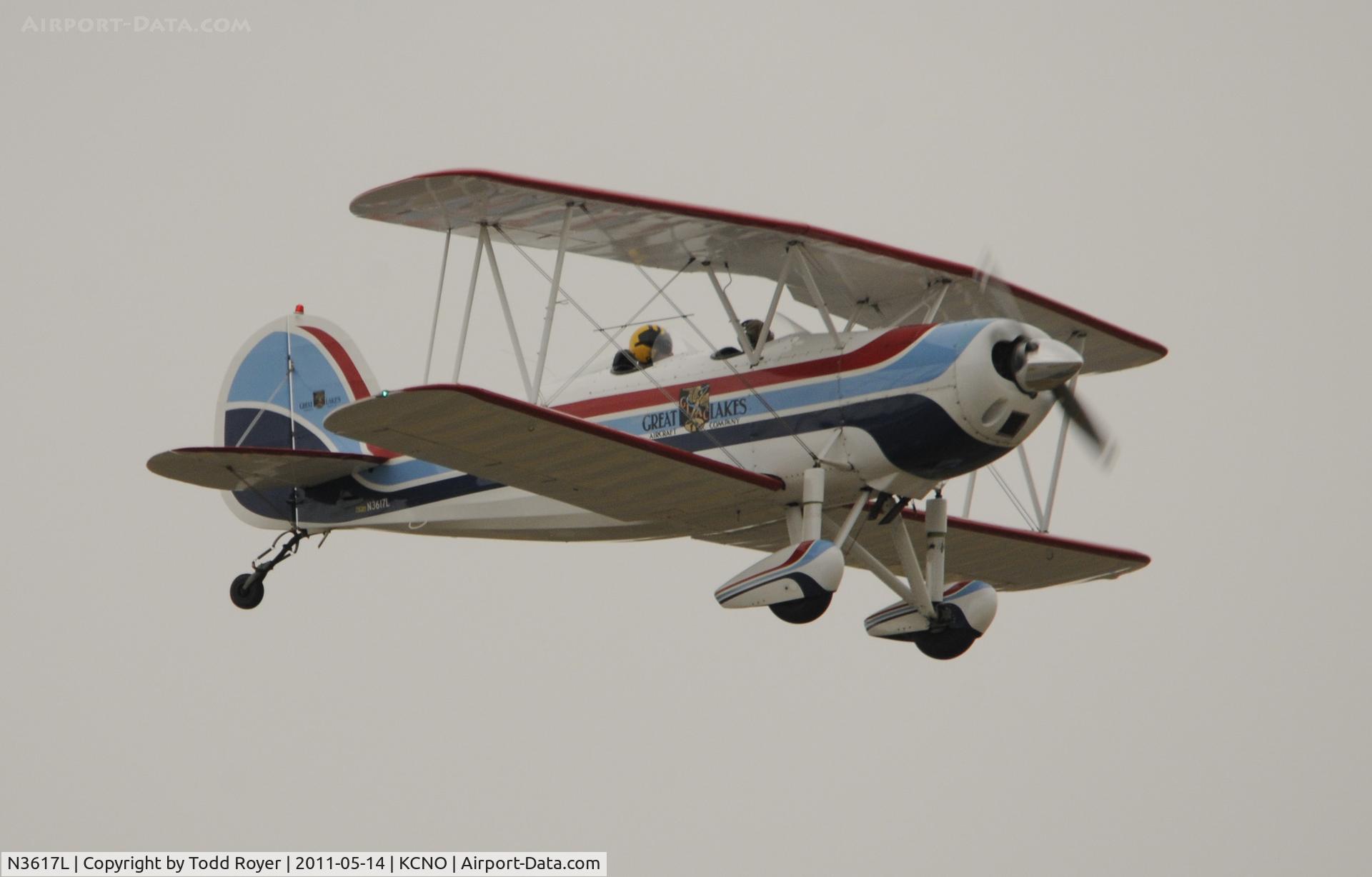 N3617L, 1978 Great Lakes 2T-1A-2 Sport Trainer C/N 0815, Departing Chino