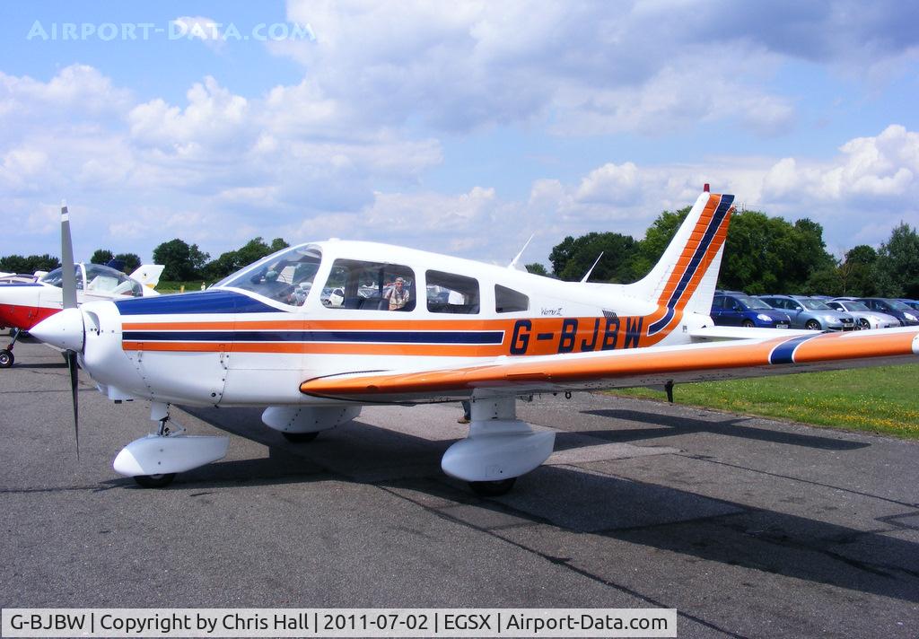 G-BJBW, 1981 Piper PA-28-161 Cherokee Warrior II C/N 28-8116280, at the Air Britain flyin