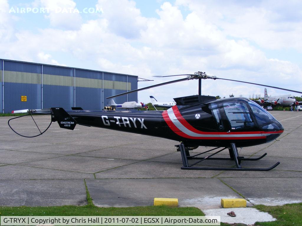 G-TRYX, 2005 Enstrom 480B C/N 5083, at the Air Britain flyin