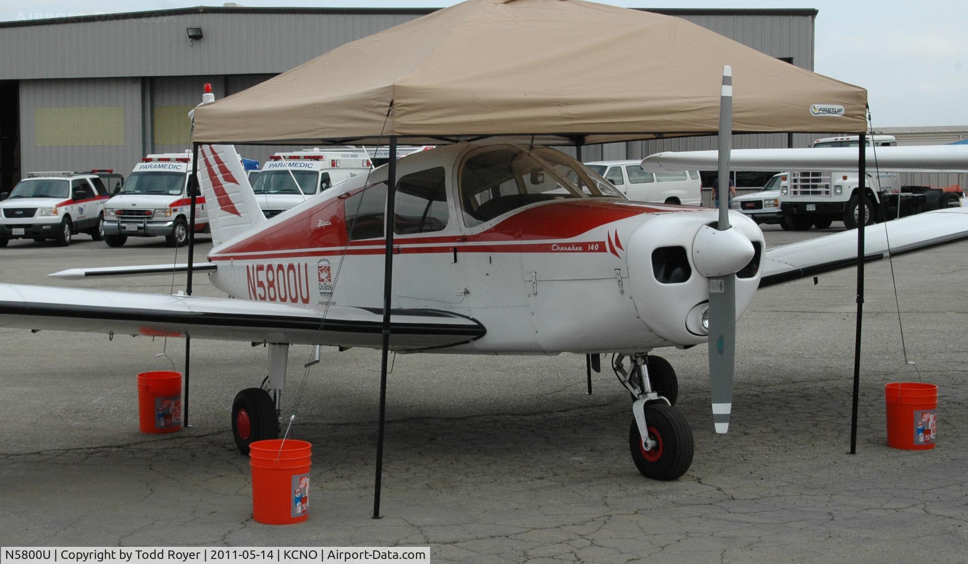 N5800U, 1967 Piper PA-28-140 Cherokee C/N 28-23502, at Chino