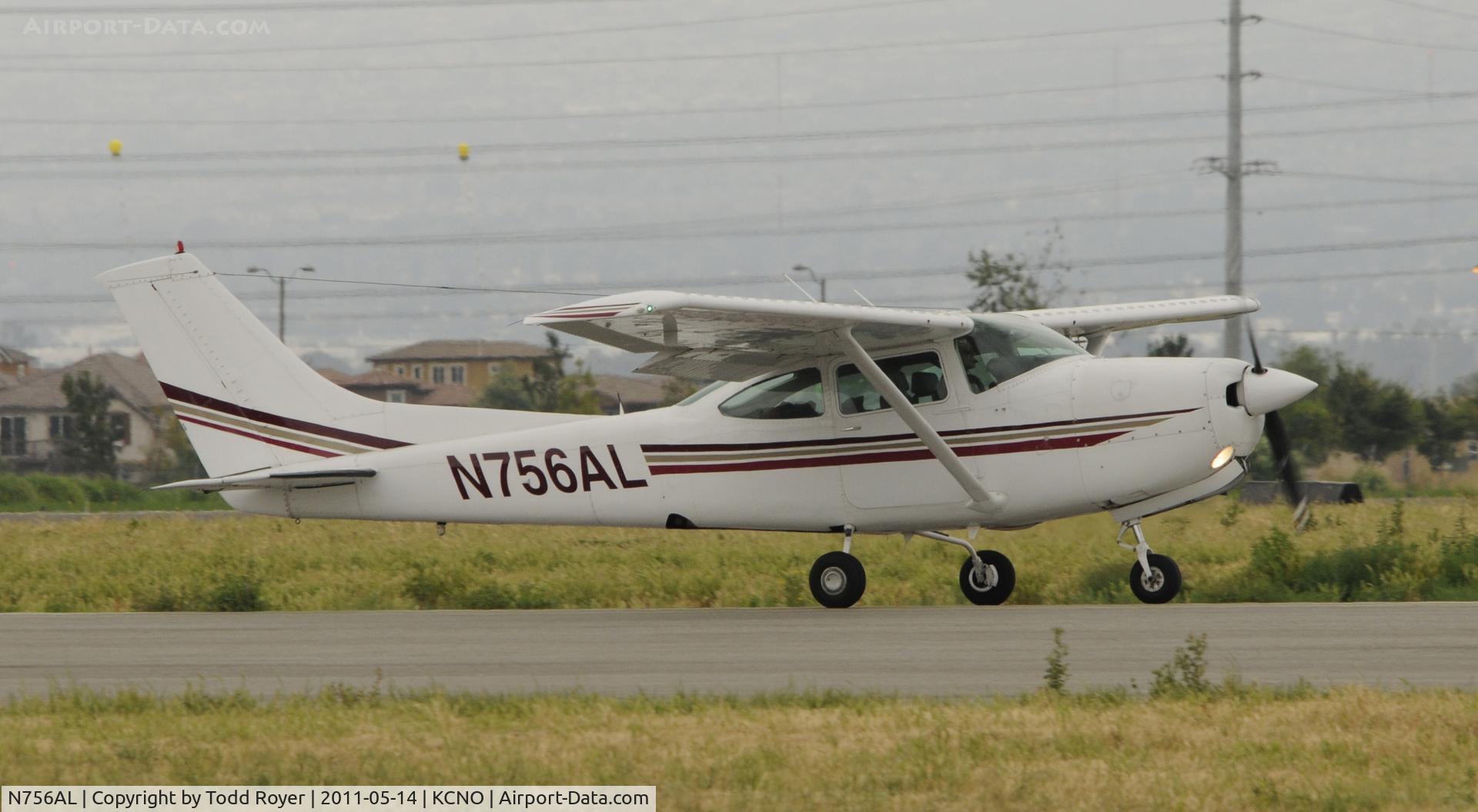 N756AL, 1979 Cessna TR182 Turbo Skylane RG C/N R18201023, Landing at Chino