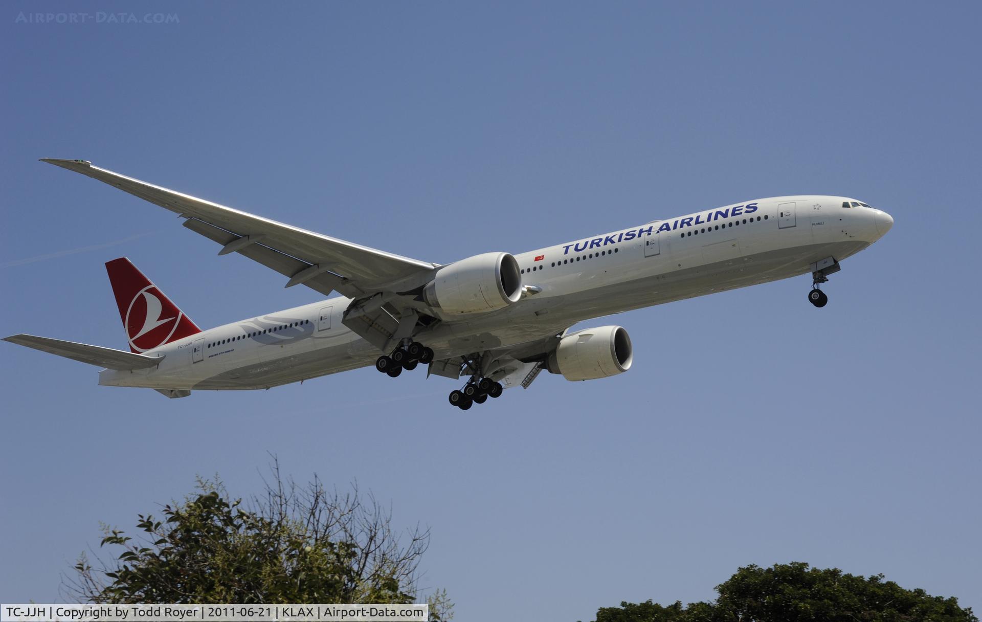 TC-JJH, 2010 Boeing 777-3F2/ER C/N 40792, Landing at LAX