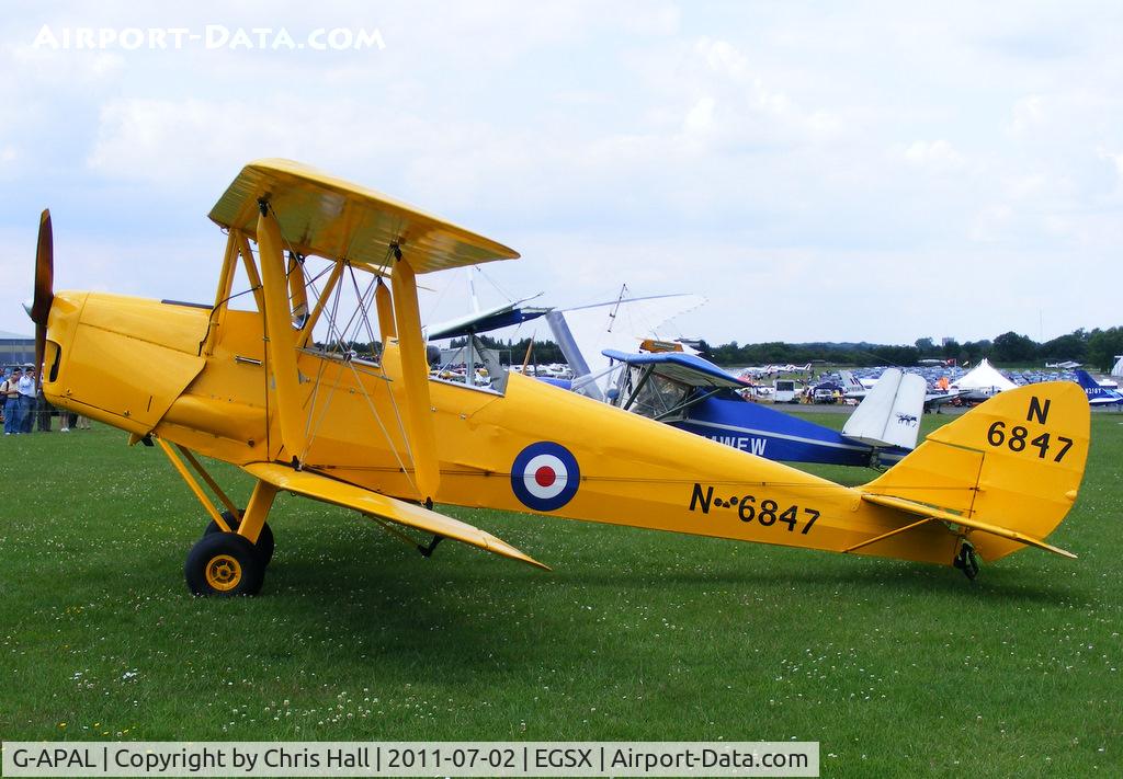 G-APAL, 1939 De Havilland DH-82A Tiger Moth II C/N 82102, at the Air Britain flyin